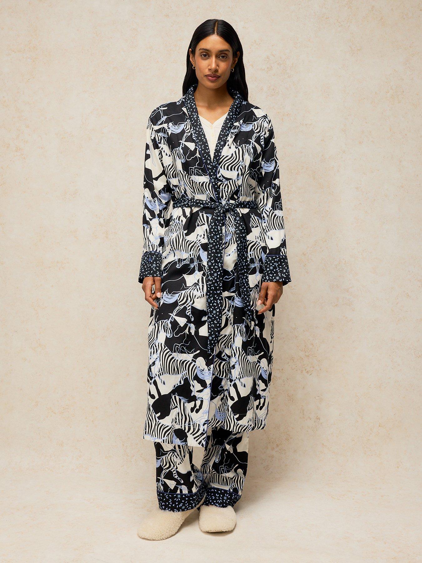 Image 1 of 5 of White Stuff Nina Woven Dressing Gown