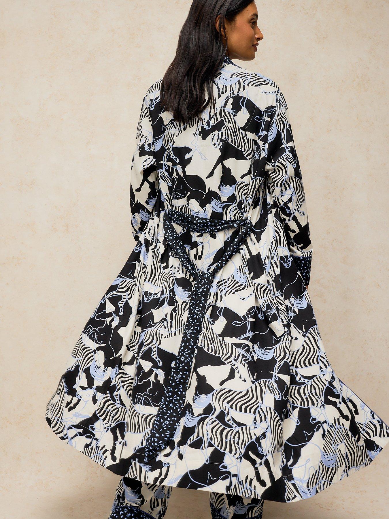 Image 2 of 5 of White Stuff Nina Woven Dressing Gown