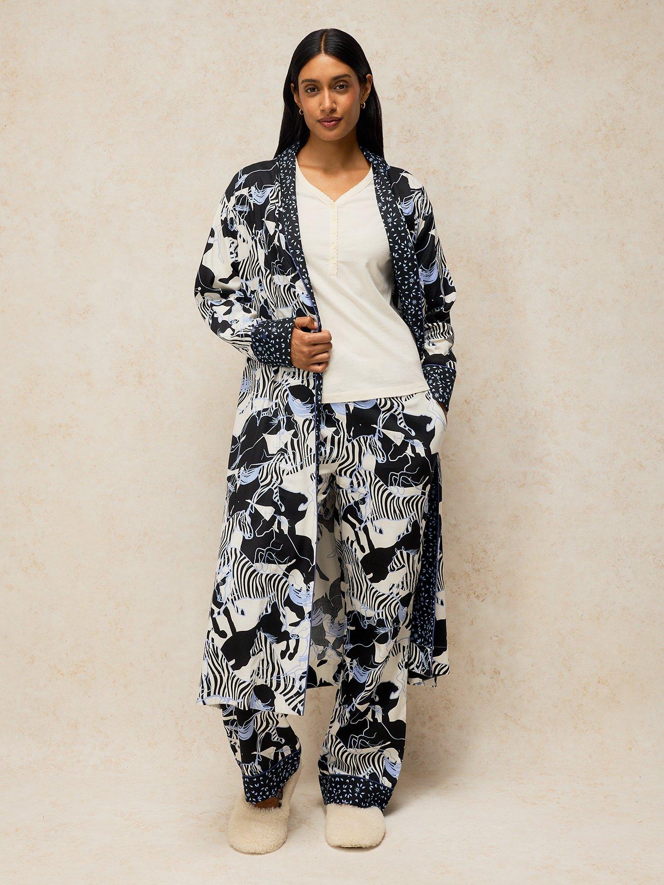 Image 3 of 5 of White Stuff Nina Woven Dressing Gown