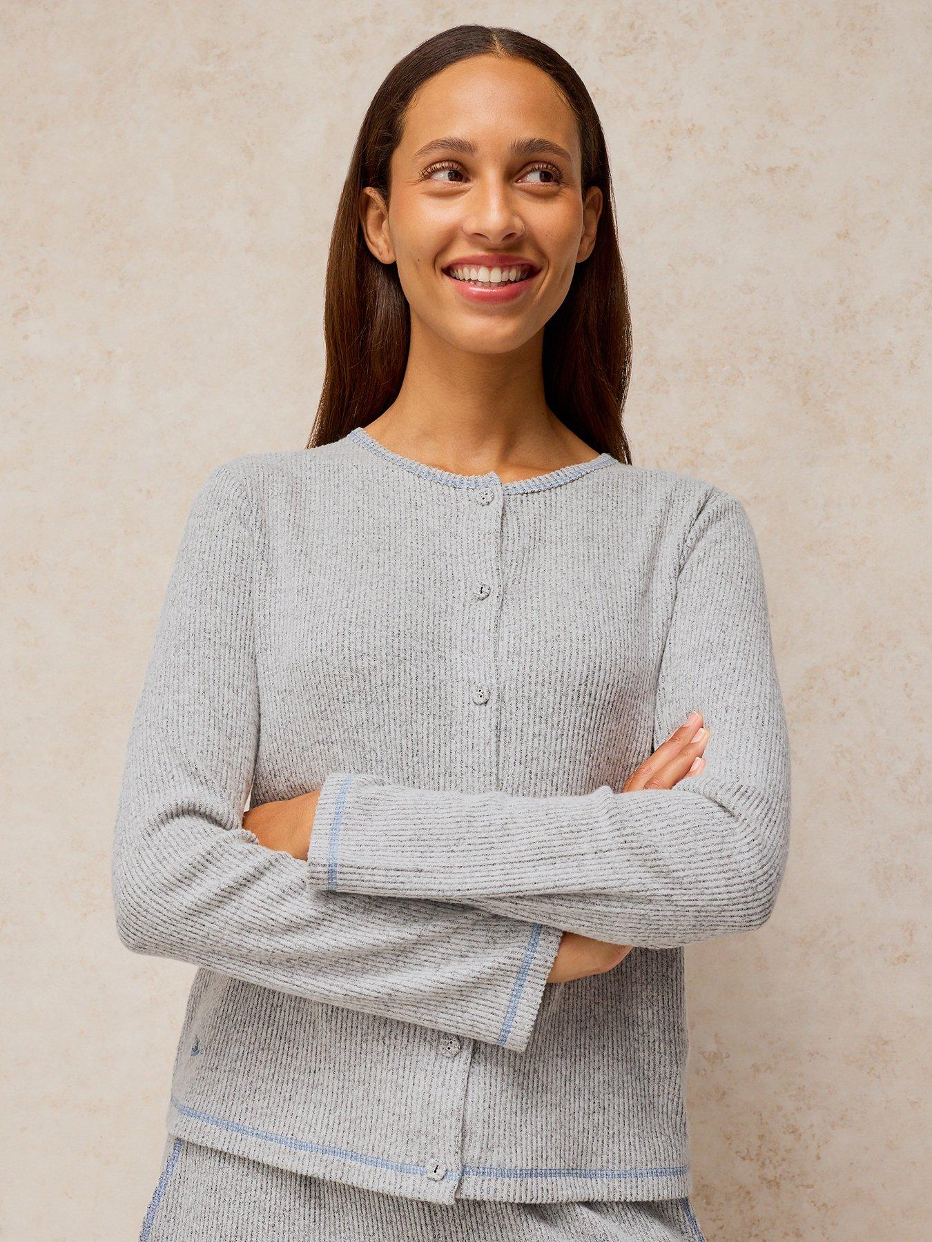 Image 1 of 5 of White Stuff Cosy Jersey Rib Cardigan