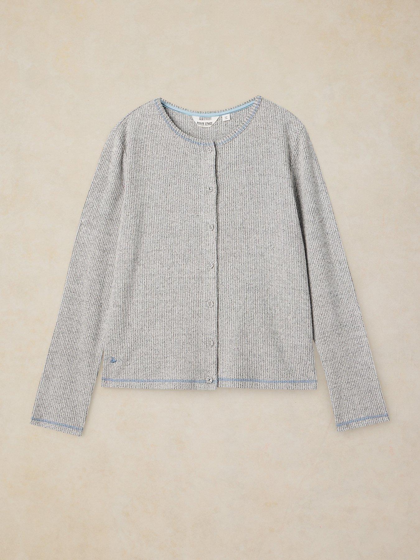 Image 5 of 5 of White Stuff Cosy Jersey Rib Cardigan