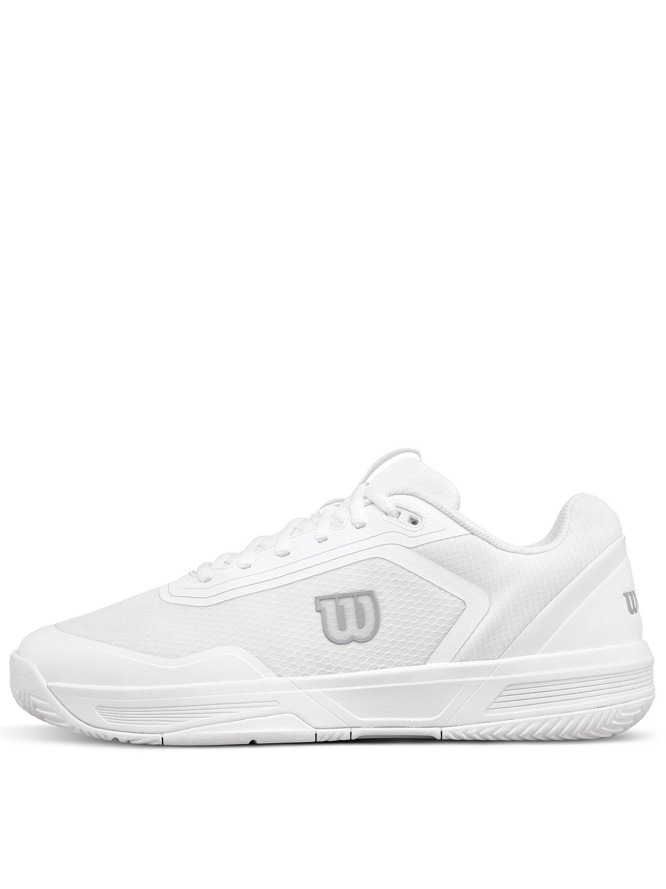 Image 1 of 6 of Wilson Womens Courtglide Lace-Up Tennis Trainers - White