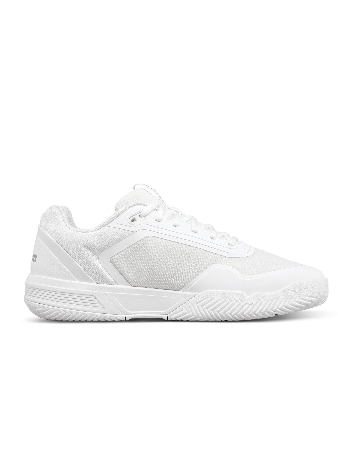 Image 6 of 6 of Wilson Womens Courtglide Lace-Up Tennis Trainers - White