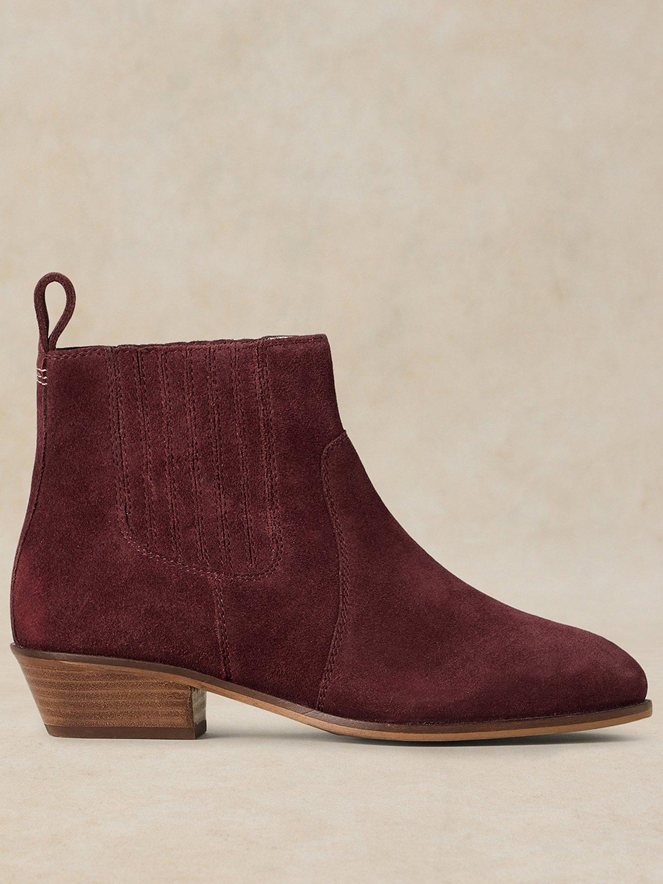 Image 1 of 4 of White Stuff Wide Fit Suede Chelsea Boot