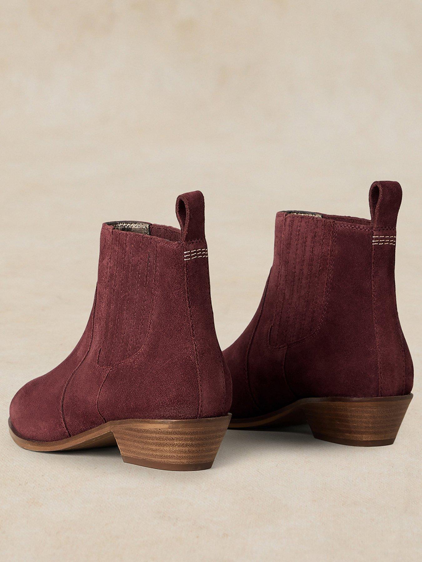 Image 3 of 4 of White Stuff Wide Fit Suede Chelsea Boot