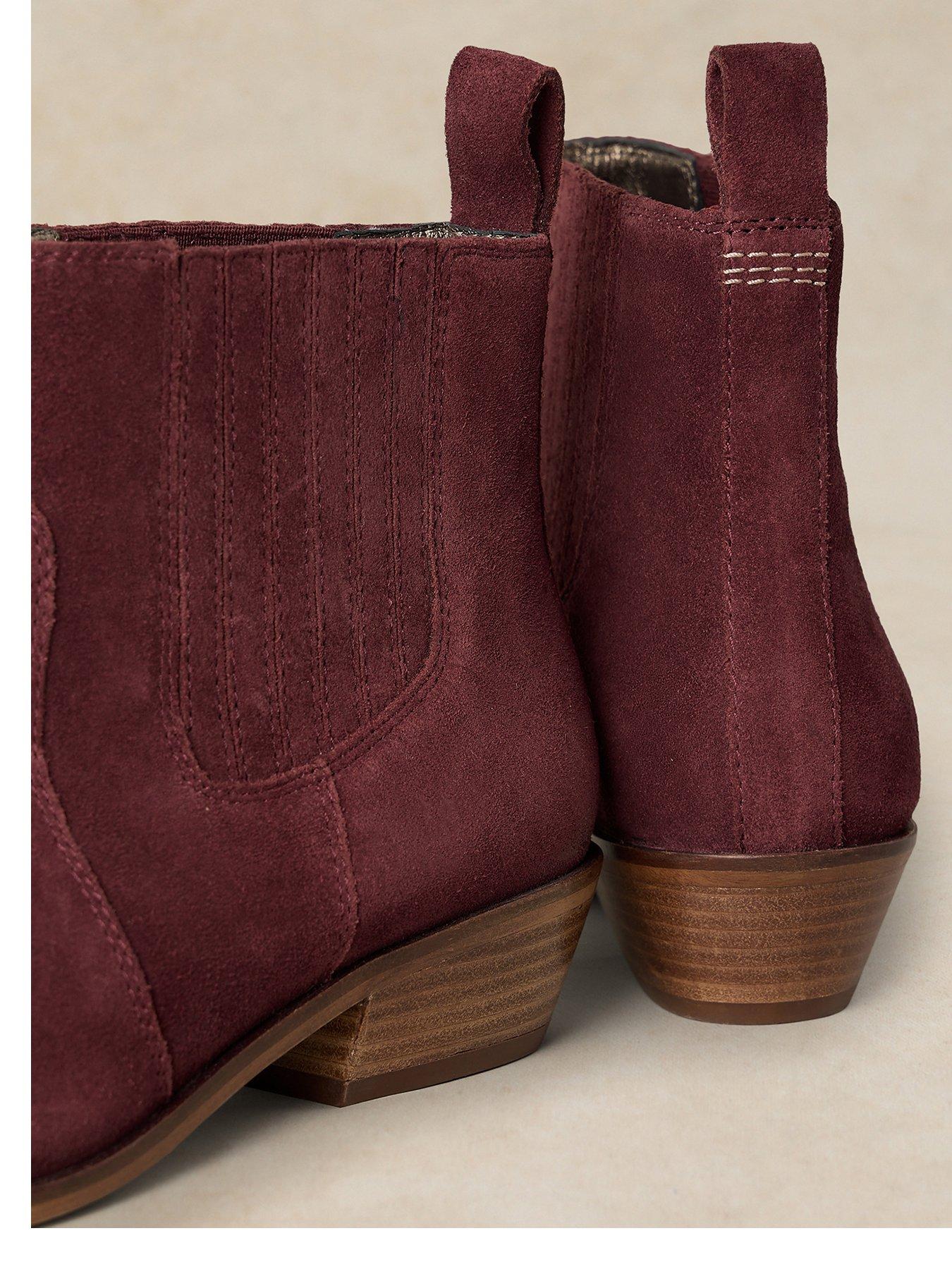 Image 4 of 4 of White Stuff Wide Fit Suede Chelsea Boot
