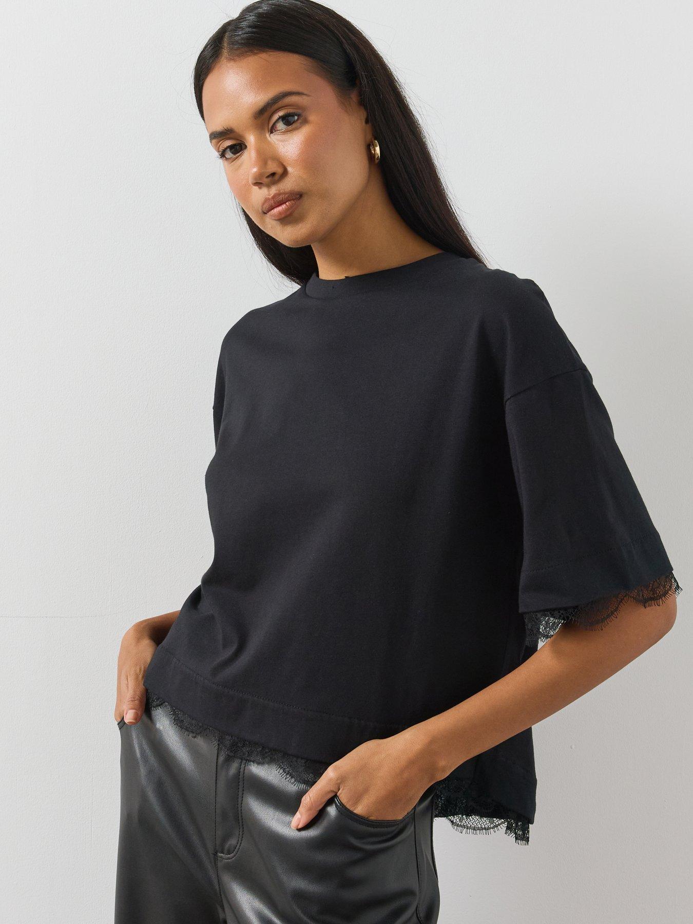 AllSaints Nia Lace Tee