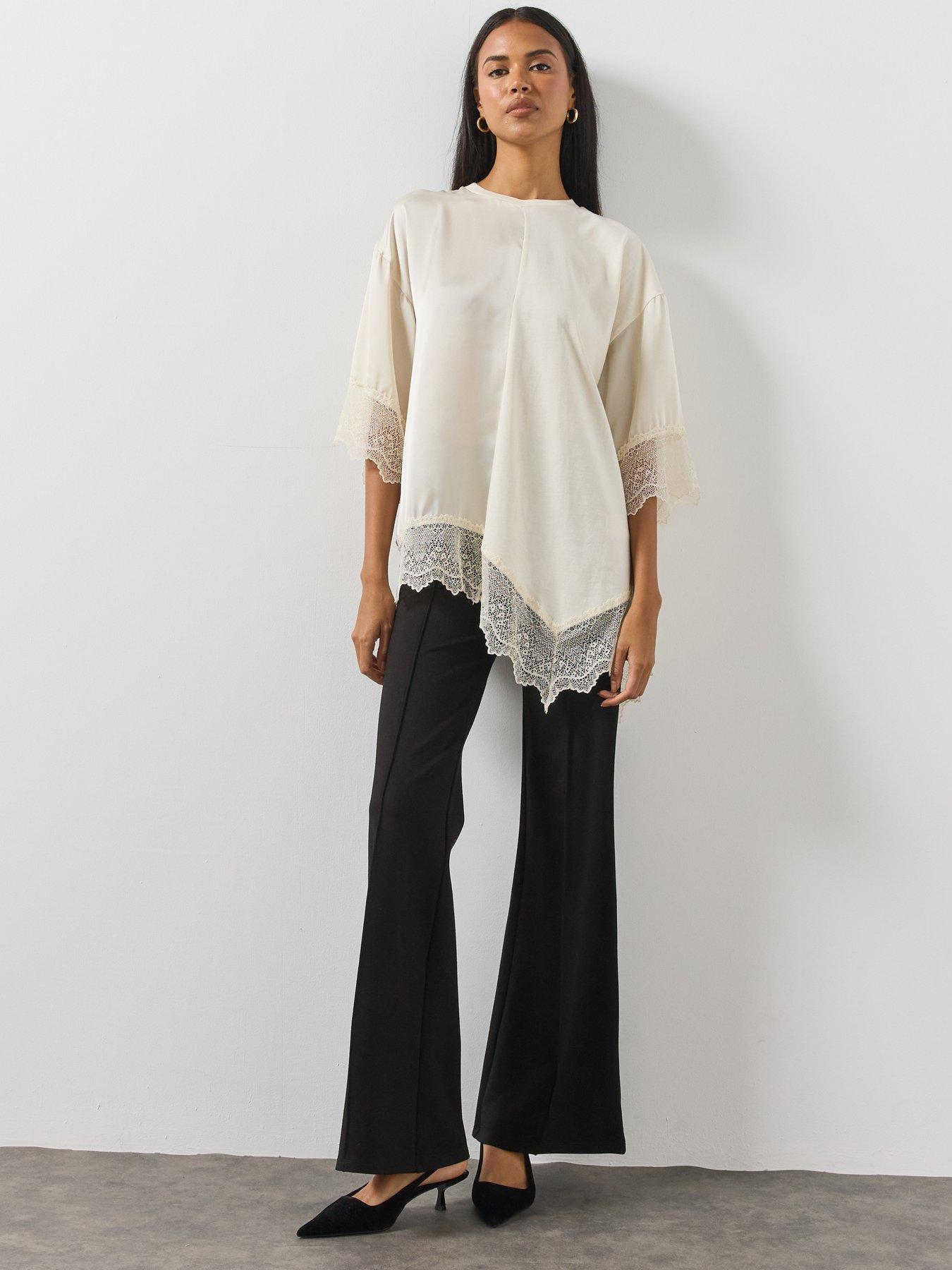 Image 3 of 6 of AllSaints Lenny Lace Tee