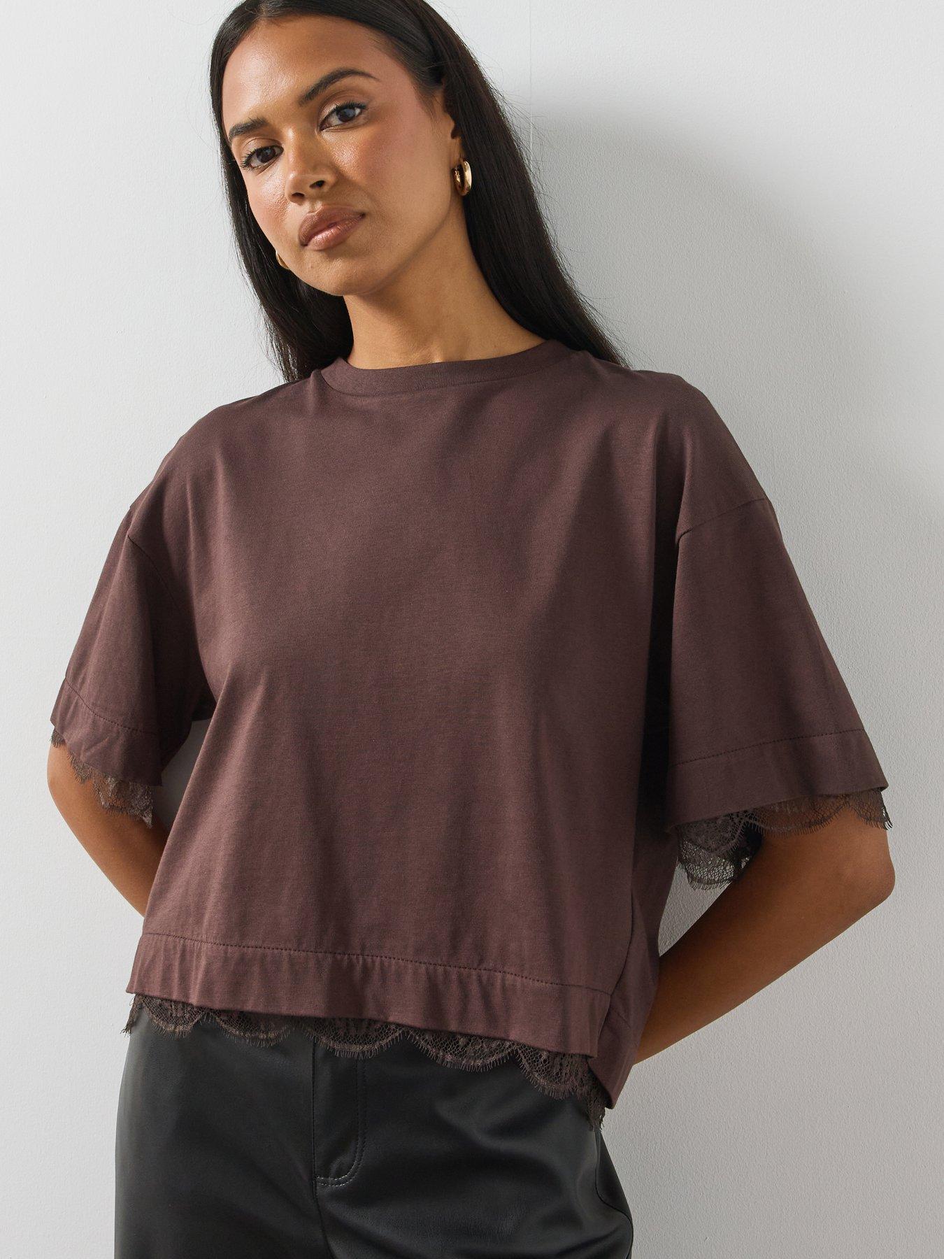 AllSaints Nia Lace Tee