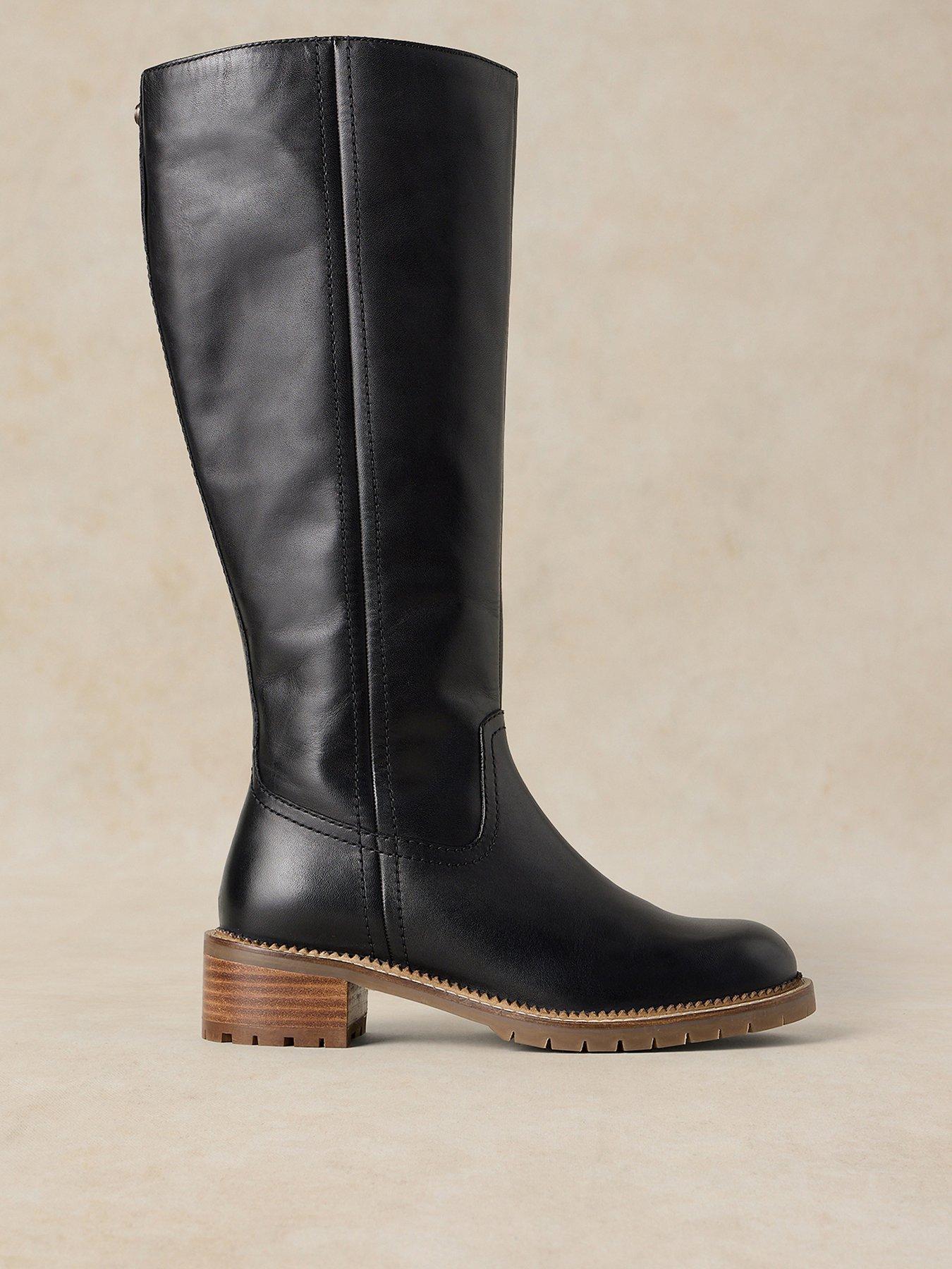 Image 1 of 3 of White Stuff Serena Leather Knee High Boot