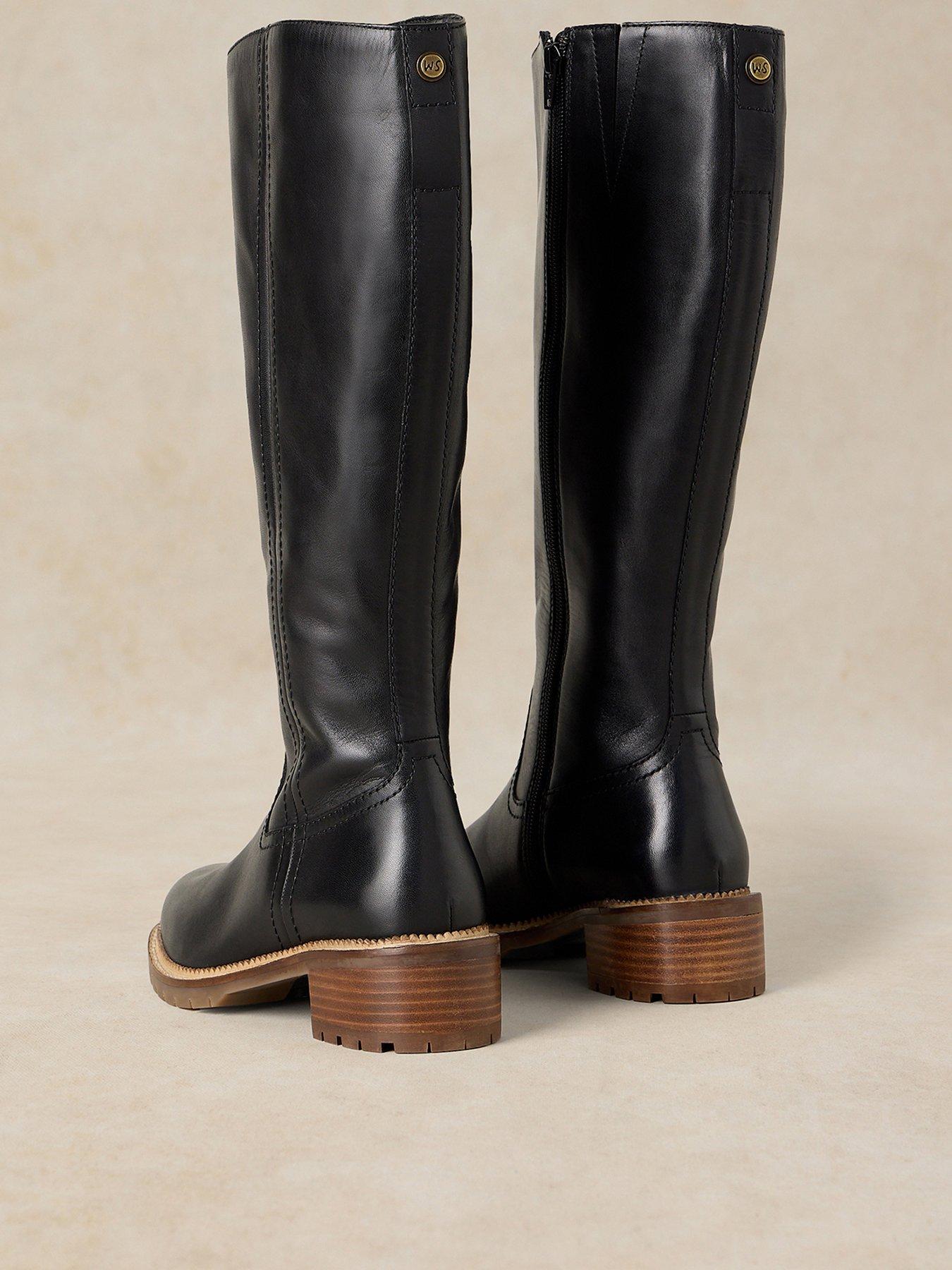 Image 3 of 3 of White Stuff Serena Leather Knee High Boot