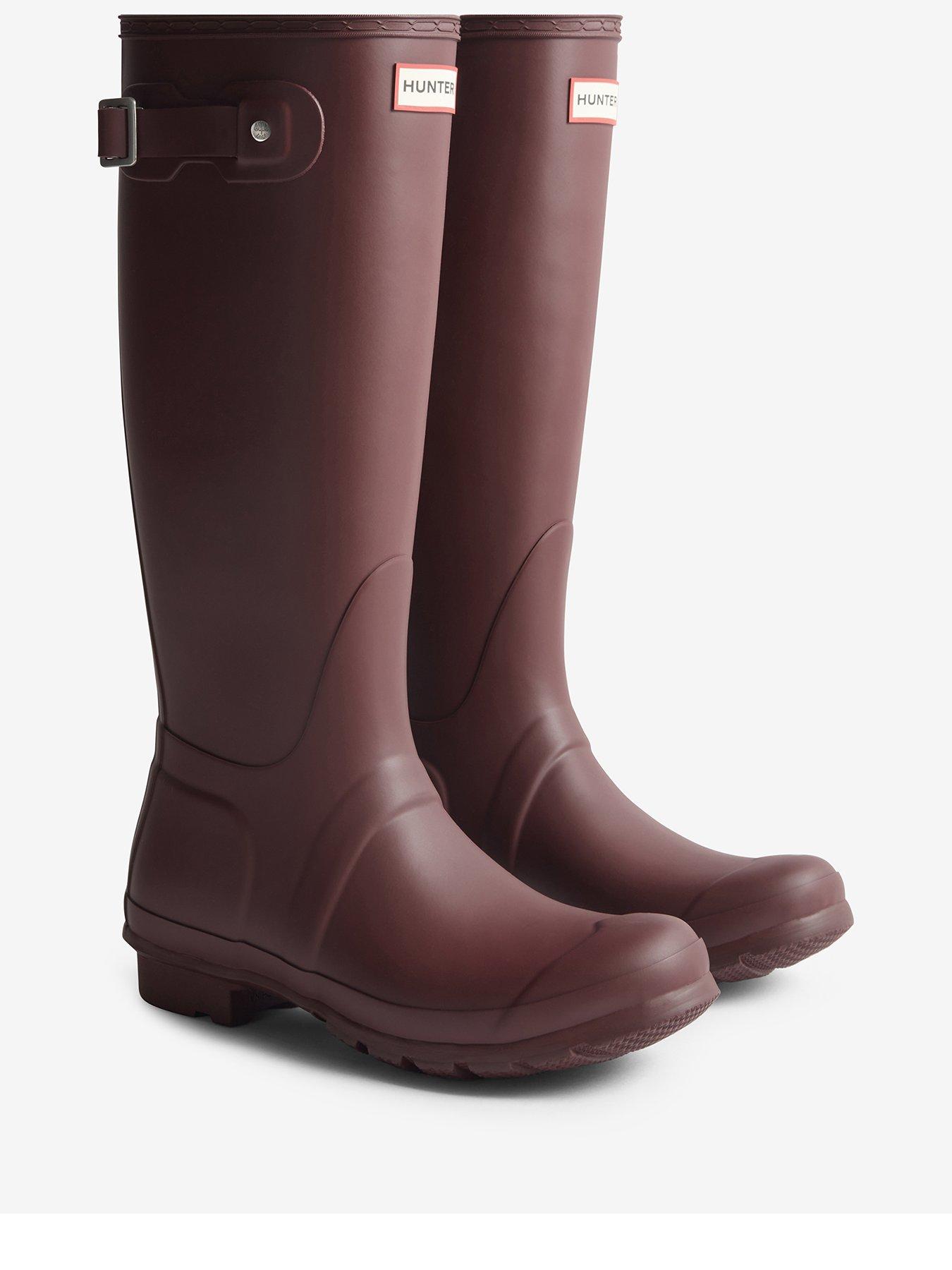 Image 2 of 4 of Hunter Womens Original Tall Boot - Red