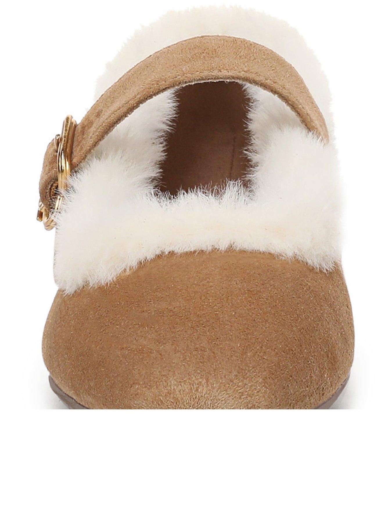 Image 2 of 6 of SAM EDELMAN Michaela Fur Lined Mary Jane Pump - Light Brown