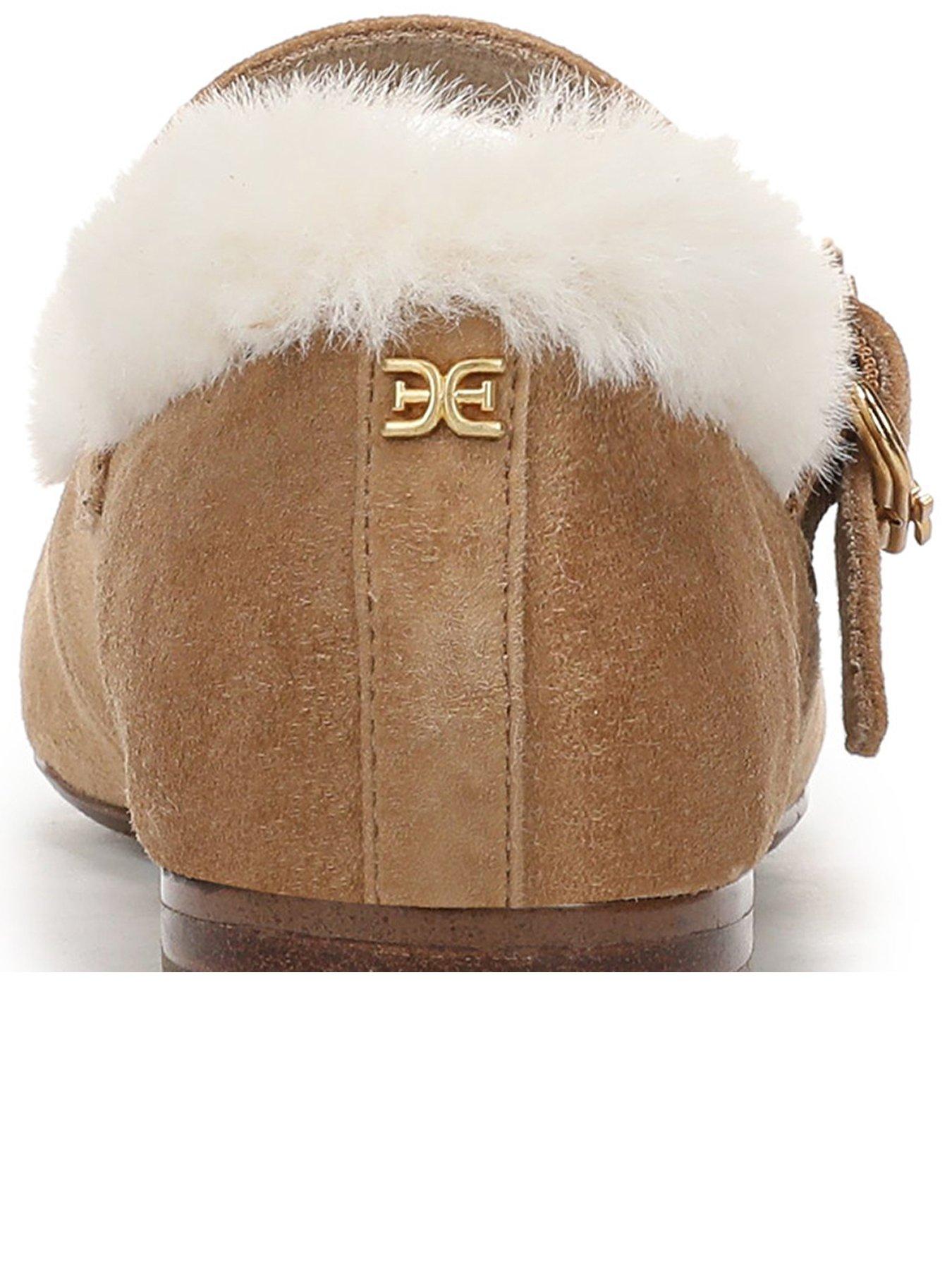 Image 3 of 6 of SAM EDELMAN Michaela Fur Lined Mary Jane Pump - Light Brown