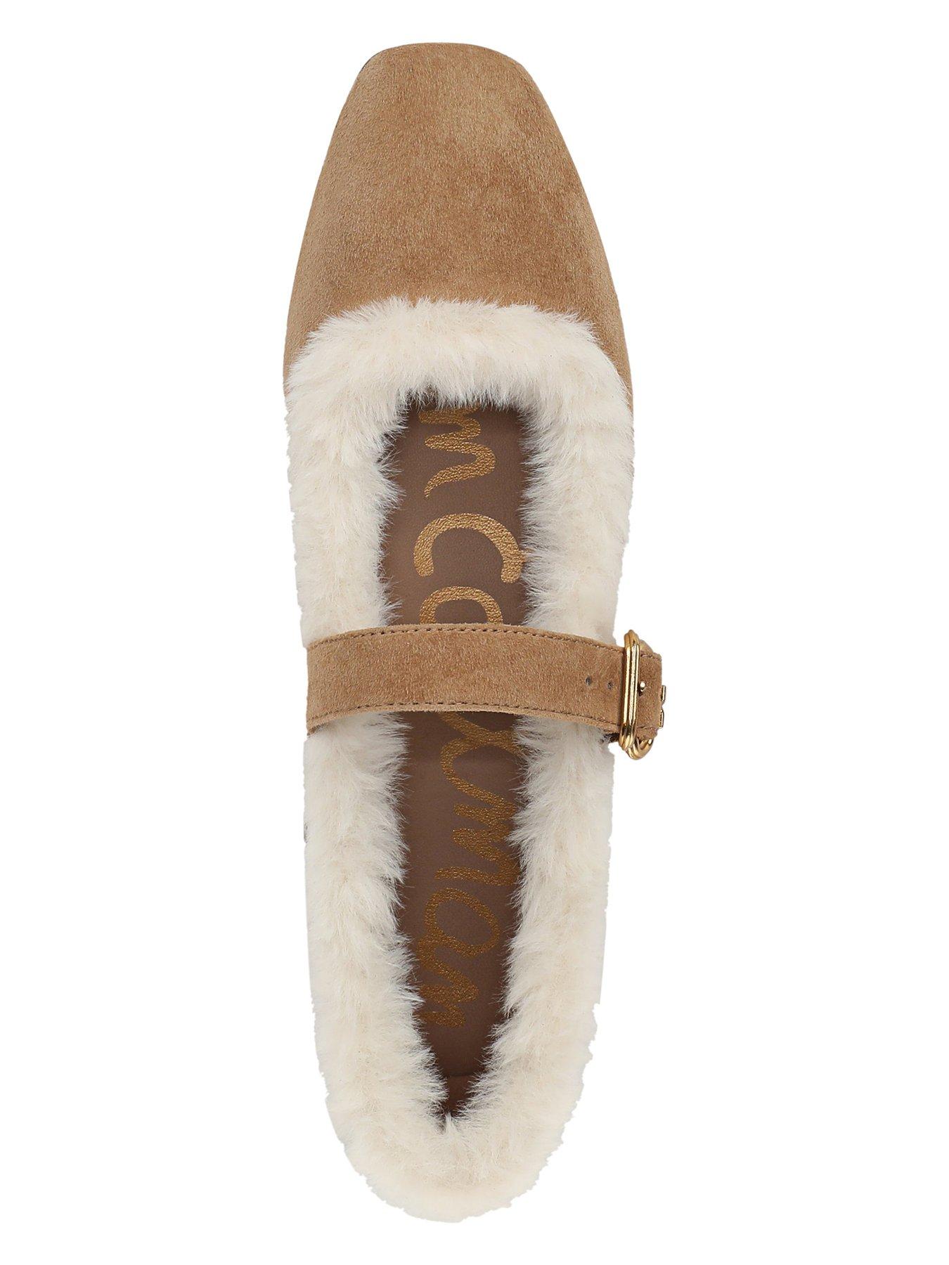 Image 4 of 6 of SAM EDELMAN Michaela Fur Lined Mary Jane Pump - Light Brown