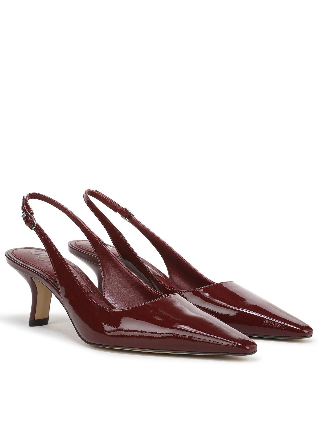 SAM EDELMAN Bianka Sling Back Heeled Pump - Red