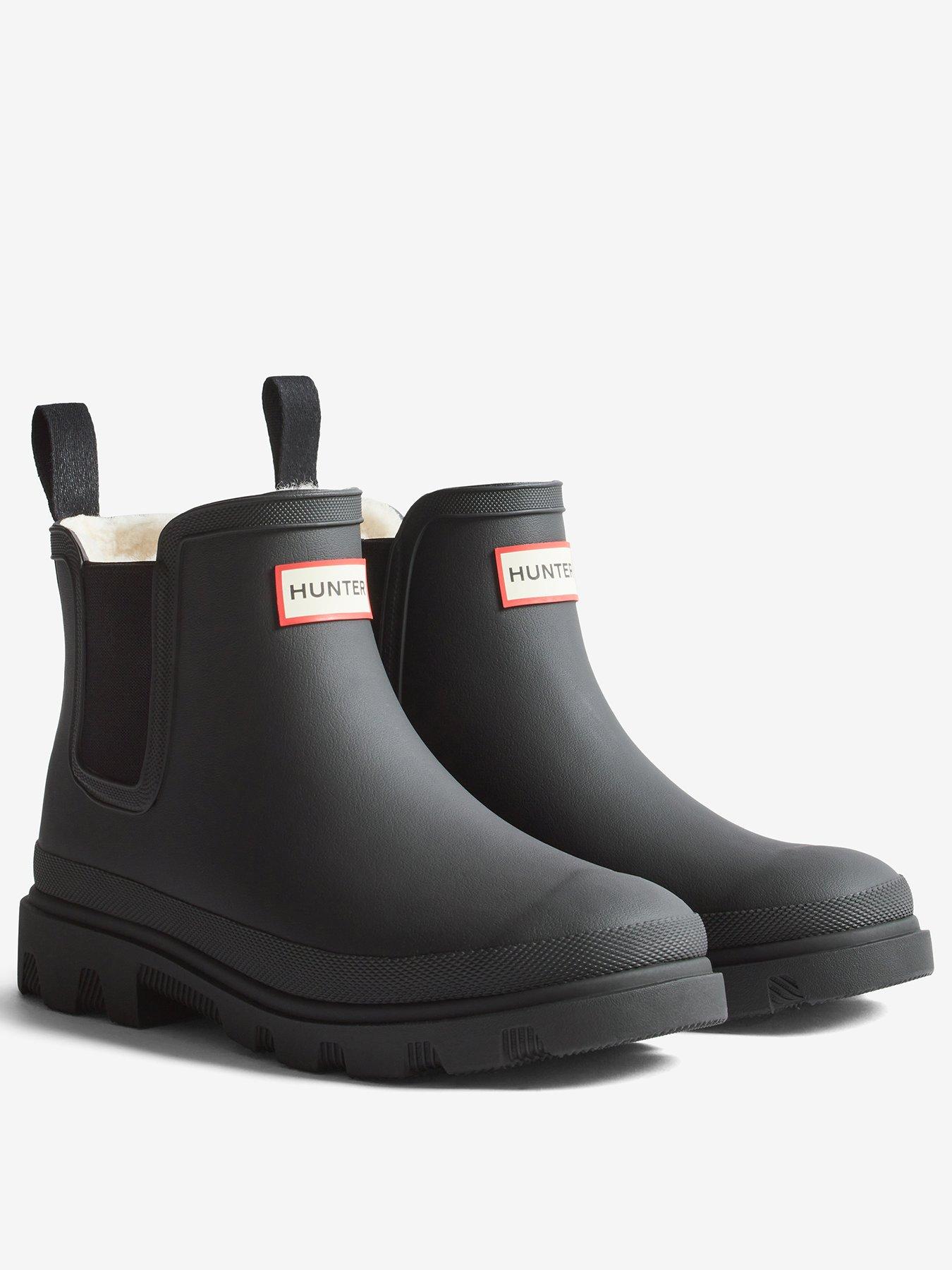 Image 2 of 5 of Hunter Womens Downpour Chelsea Insulated Boots - Black