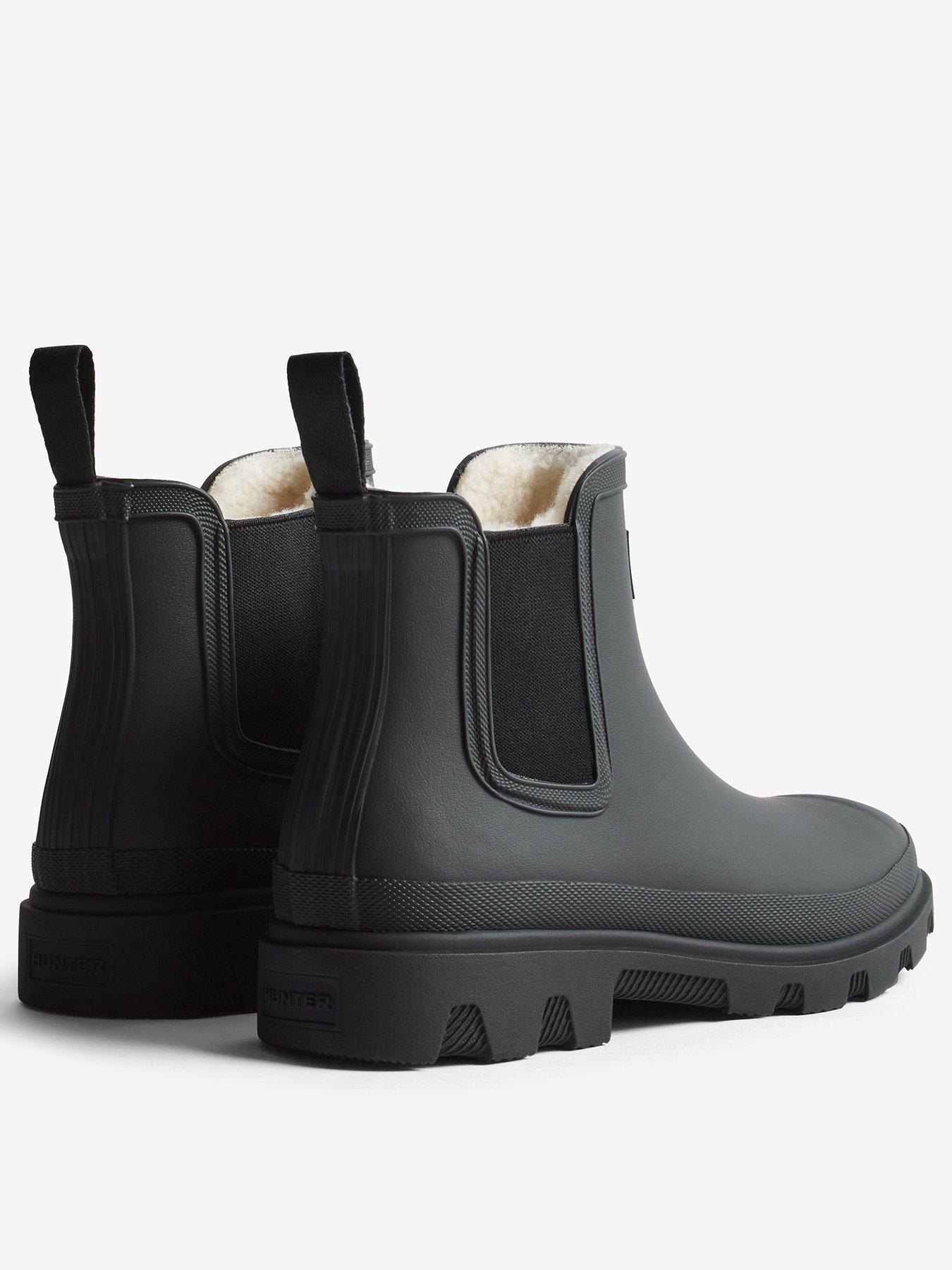 Image 3 of 5 of Hunter Womens Downpour Chelsea Insulated Boots - Black