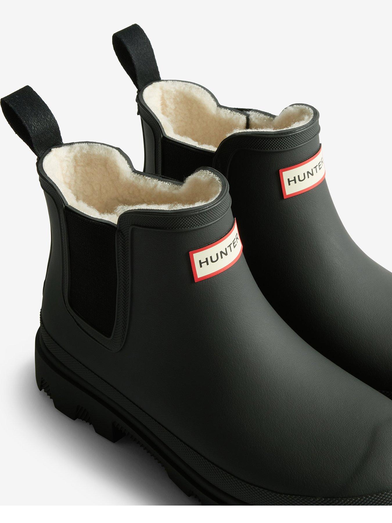 Image 4 of 5 of Hunter Womens Downpour Chelsea Insulated Boots - Black