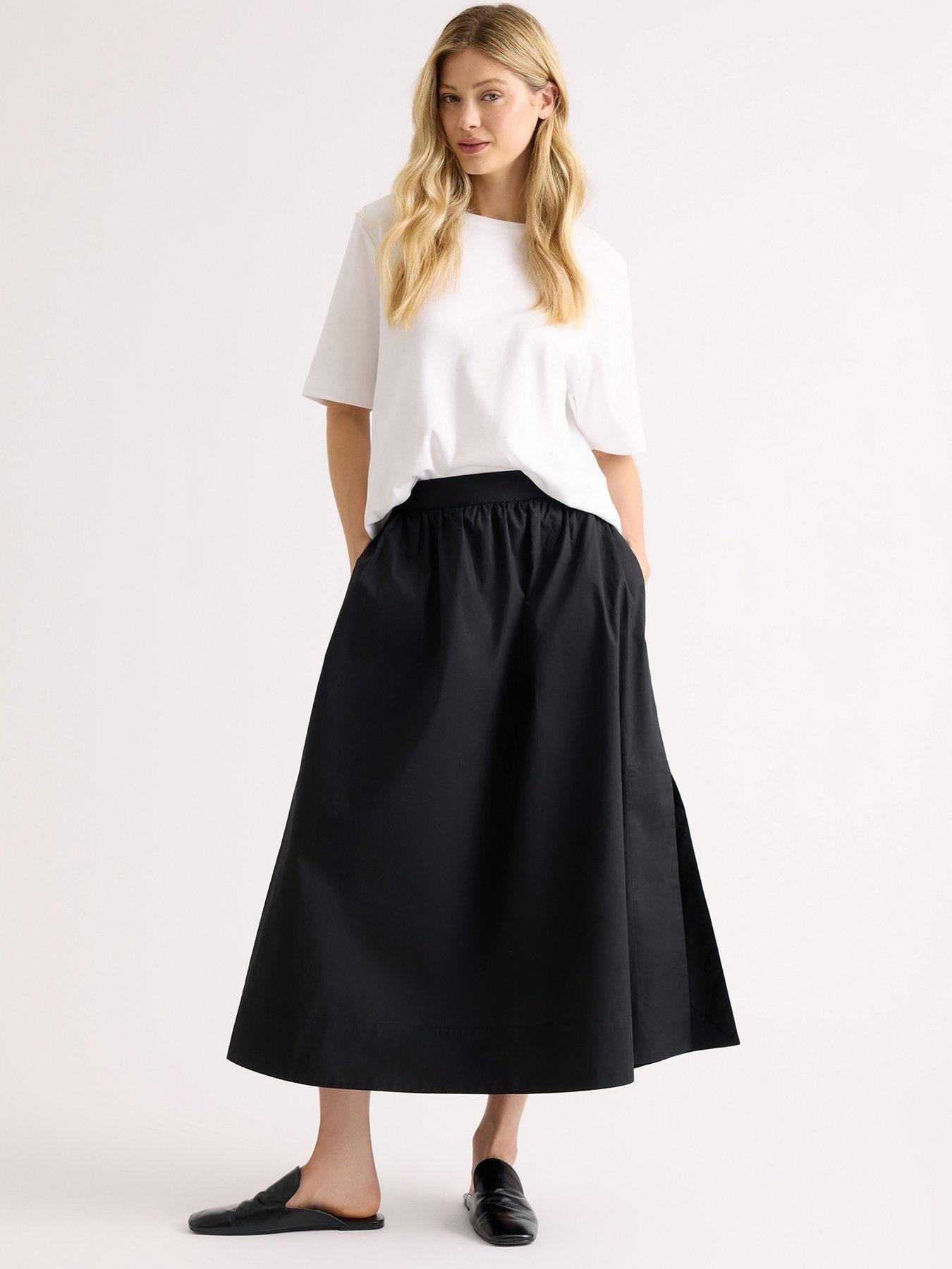 Image 1 of 6 of Albaray Cotton Full Skirt
