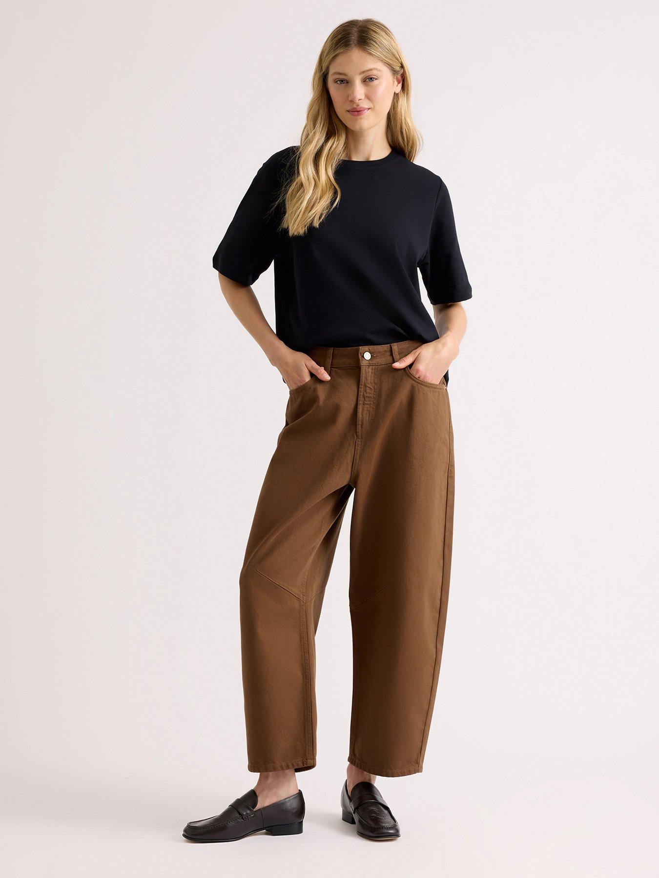 Image 1 of 5 of Albaray Barrel Jean Chocolate