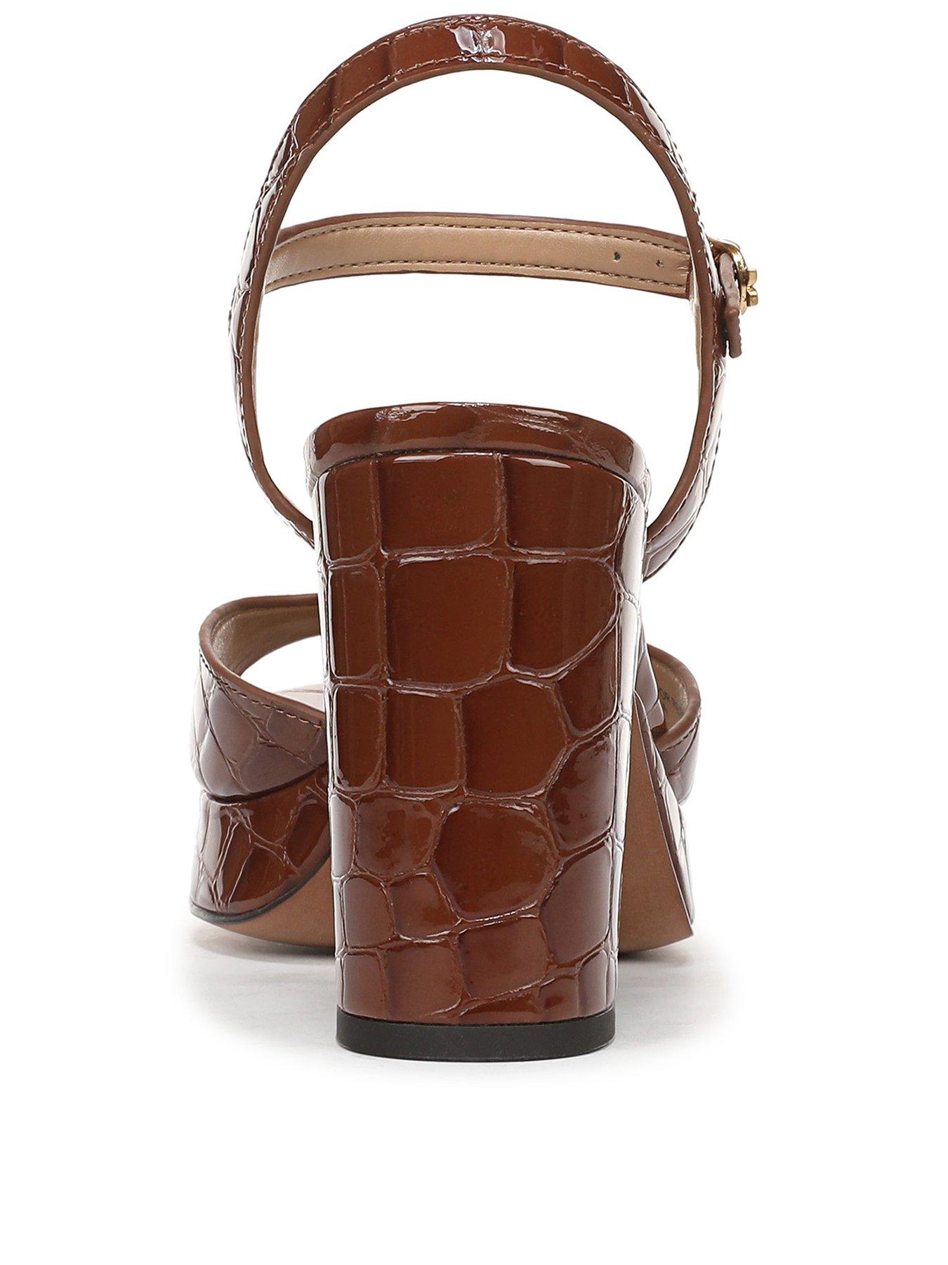 Image 3 of 6 of SAM EDELMAN Fleur  Platform Strap Heel Sandal - Brown