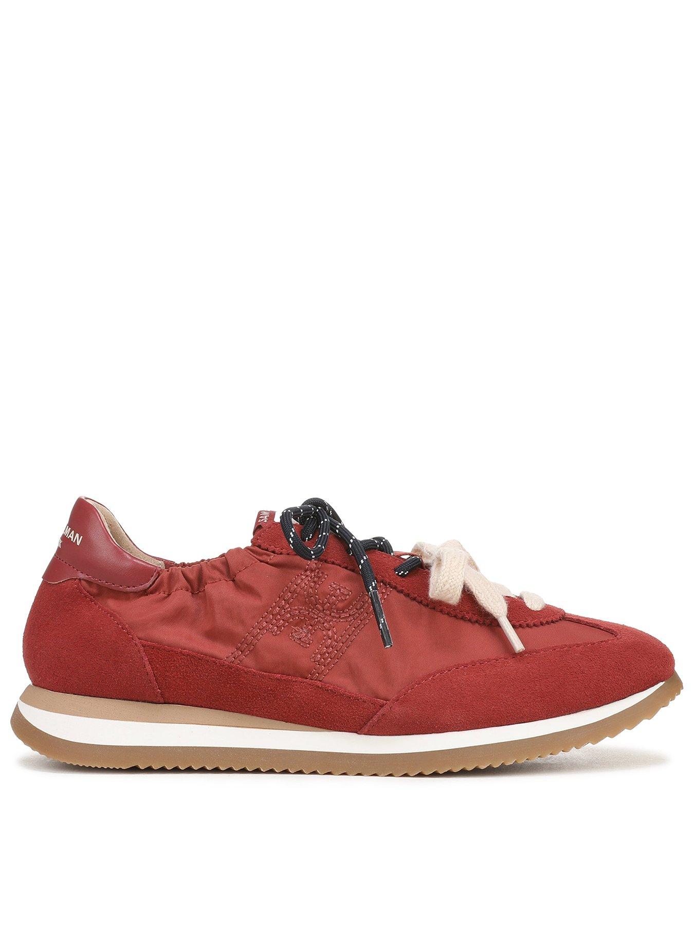 SAM EDELMAN Evara Multi-Lace Trainer - Red