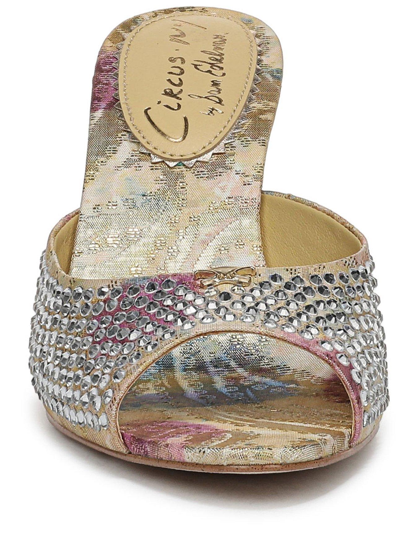 Image 2 of 5 of SAM EDELMAN Gisella Embellished Heel Mule - Gold