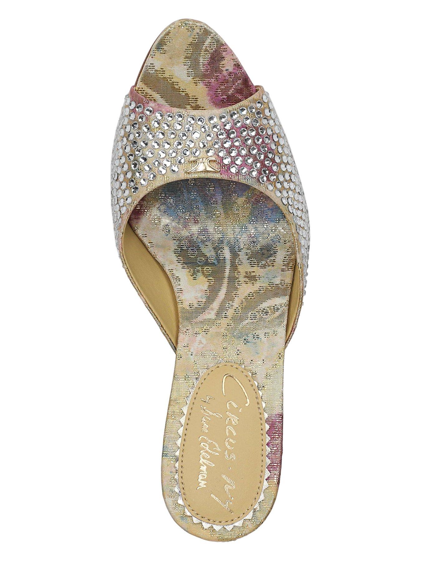 Image 4 of 5 of SAM EDELMAN Gisella Embellished Heel Mule - Gold