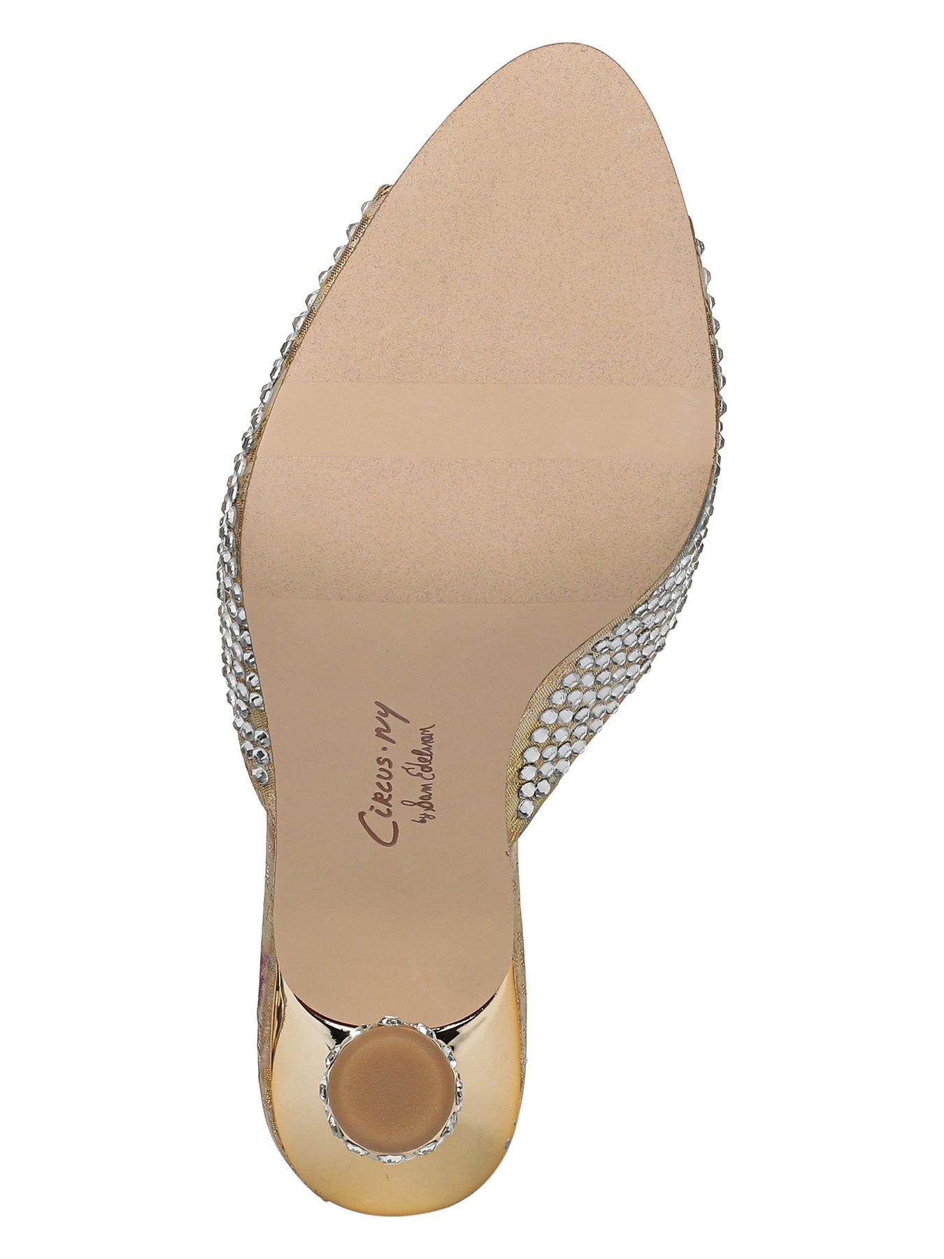 Image 5 of 5 of SAM EDELMAN Gisella Embellished Heel Mule - Gold