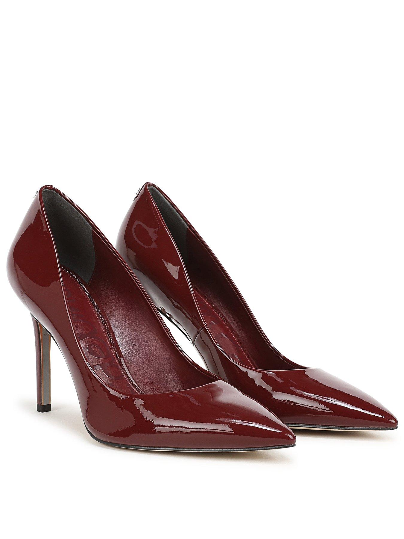 SAM EDELMAN Hazel Patent Heel Shoe - Red