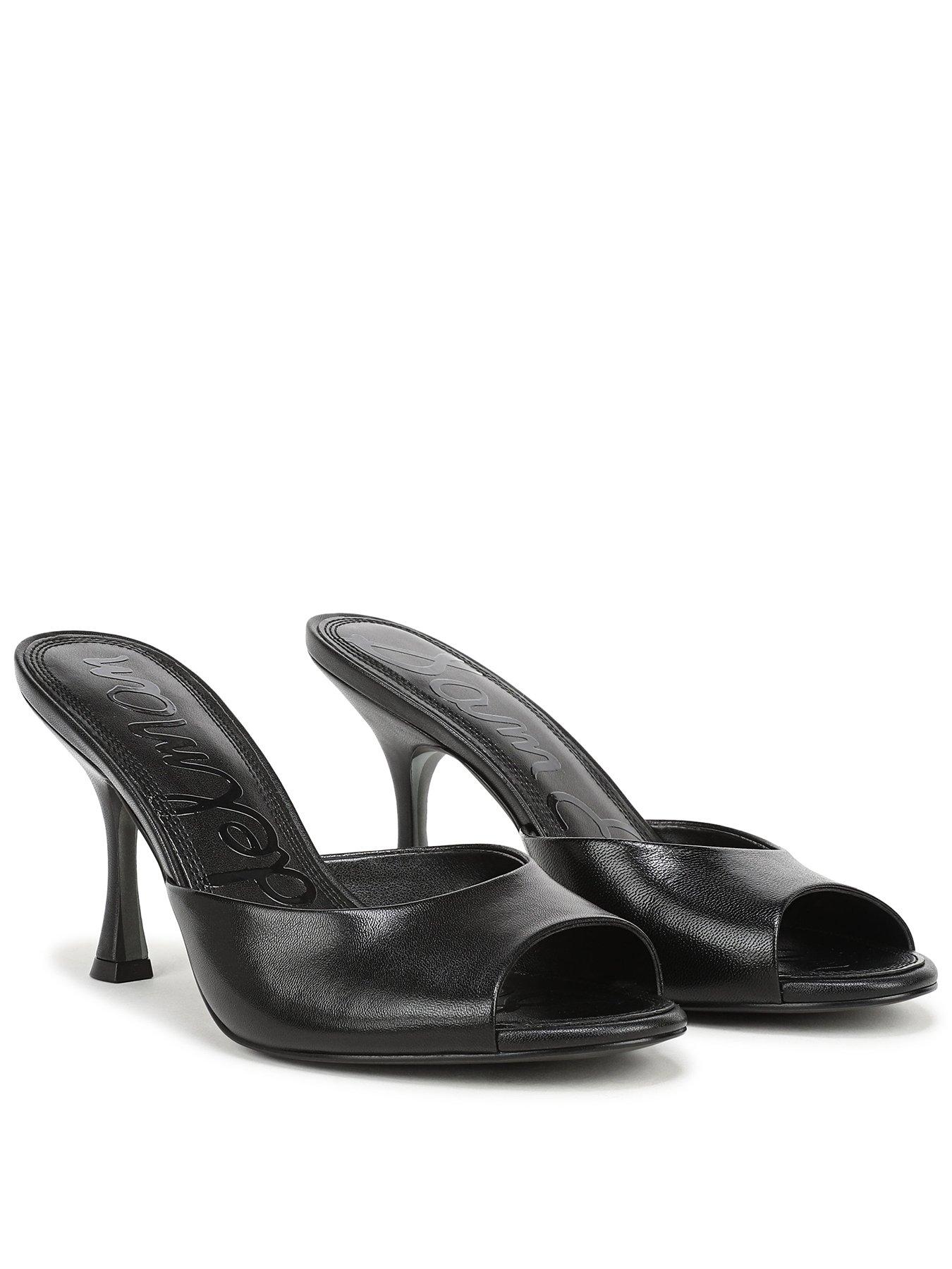 SAM EDELMAN Jeanie Heeled Mule - Black