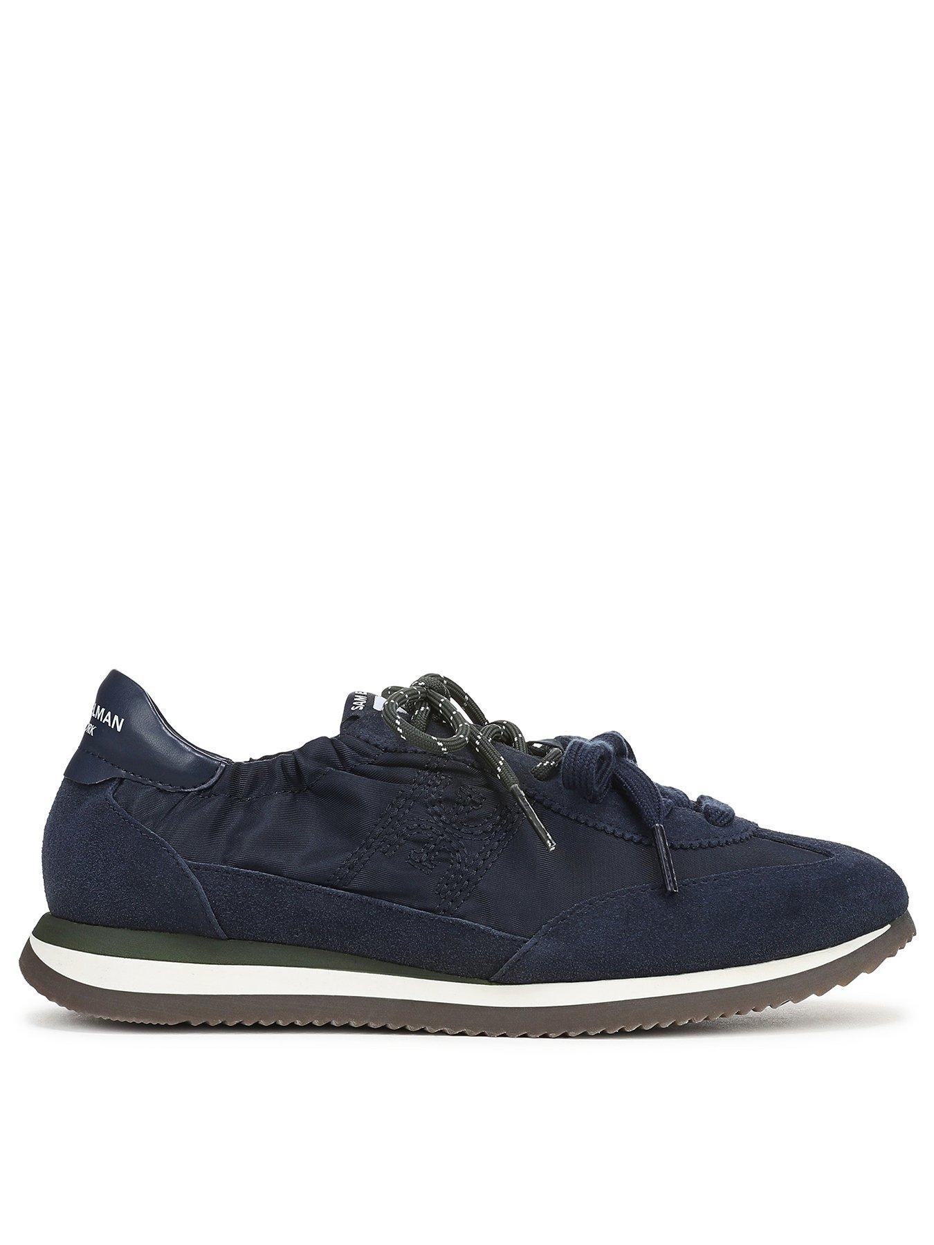 SAM EDELMAN Evara Lace Up Trainer - Navy