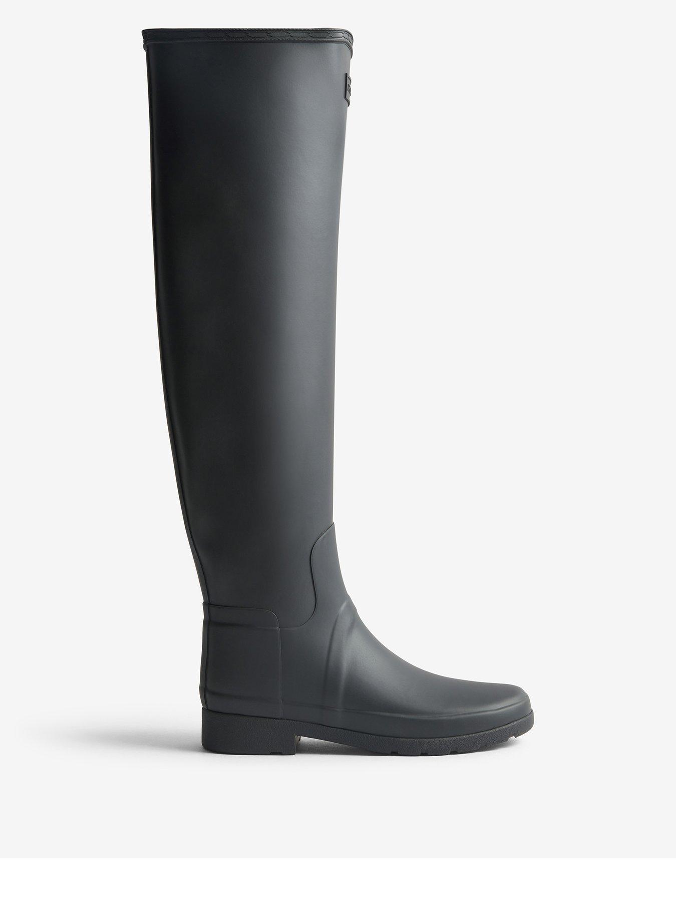 Image 1 of 5 of Hunter Womens Refined Over The Knee Boot - Black