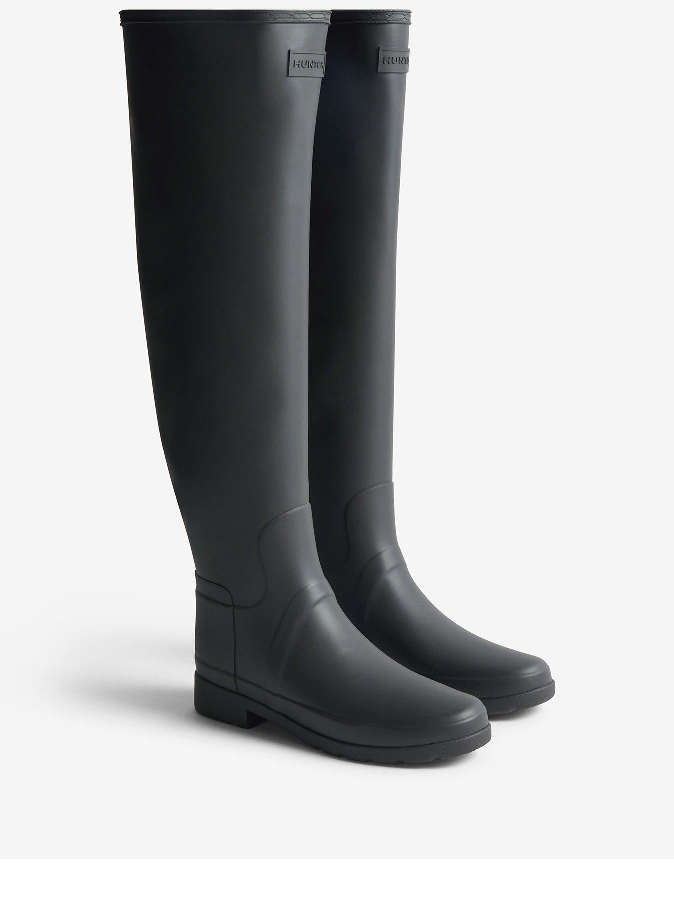 Image 2 of 5 of Hunter Womens Refined Over The Knee Boot - Black