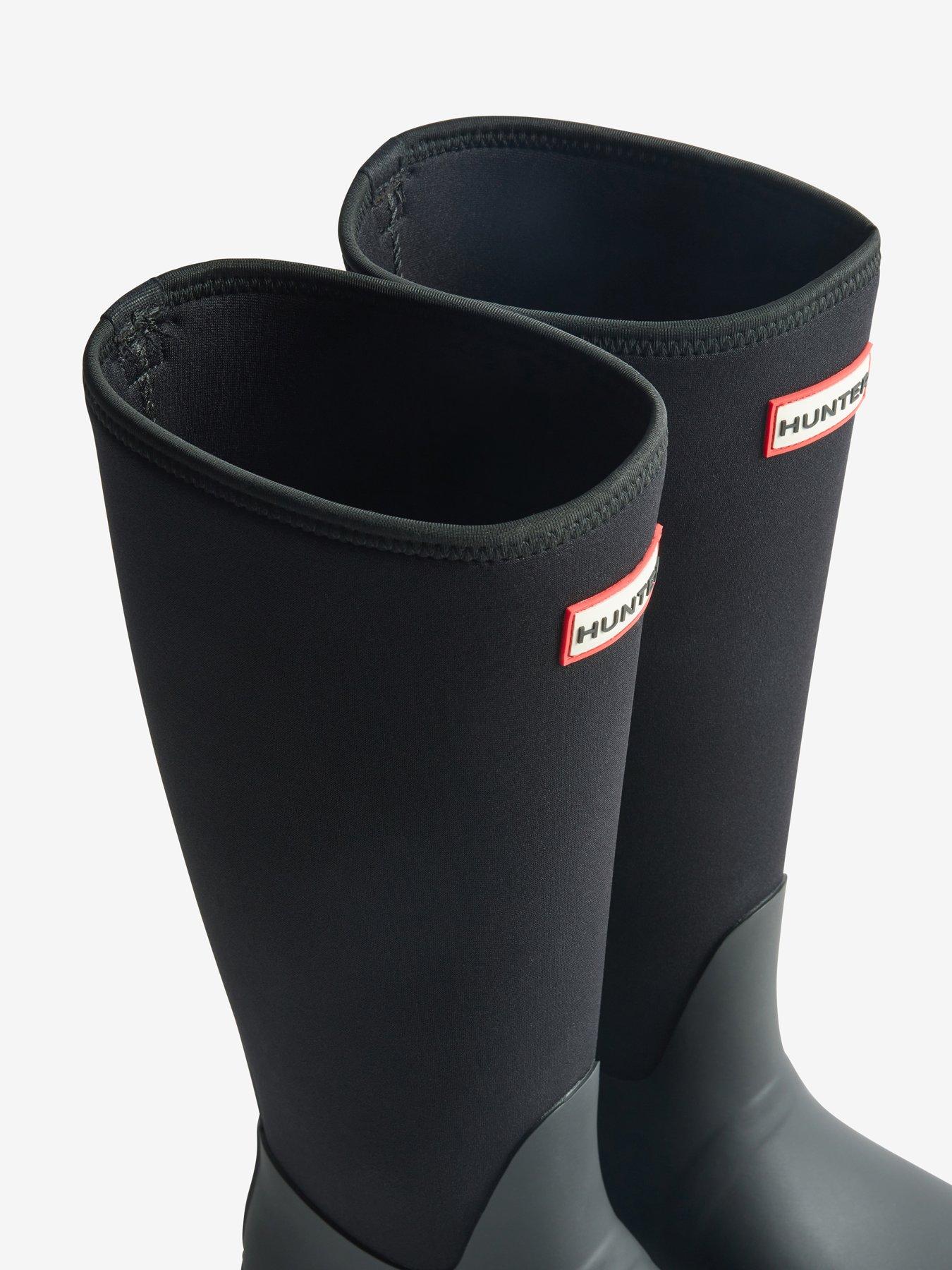 Image 5 of 5 of Hunter Unisex Downpour Neoprene Tall Boot - Black