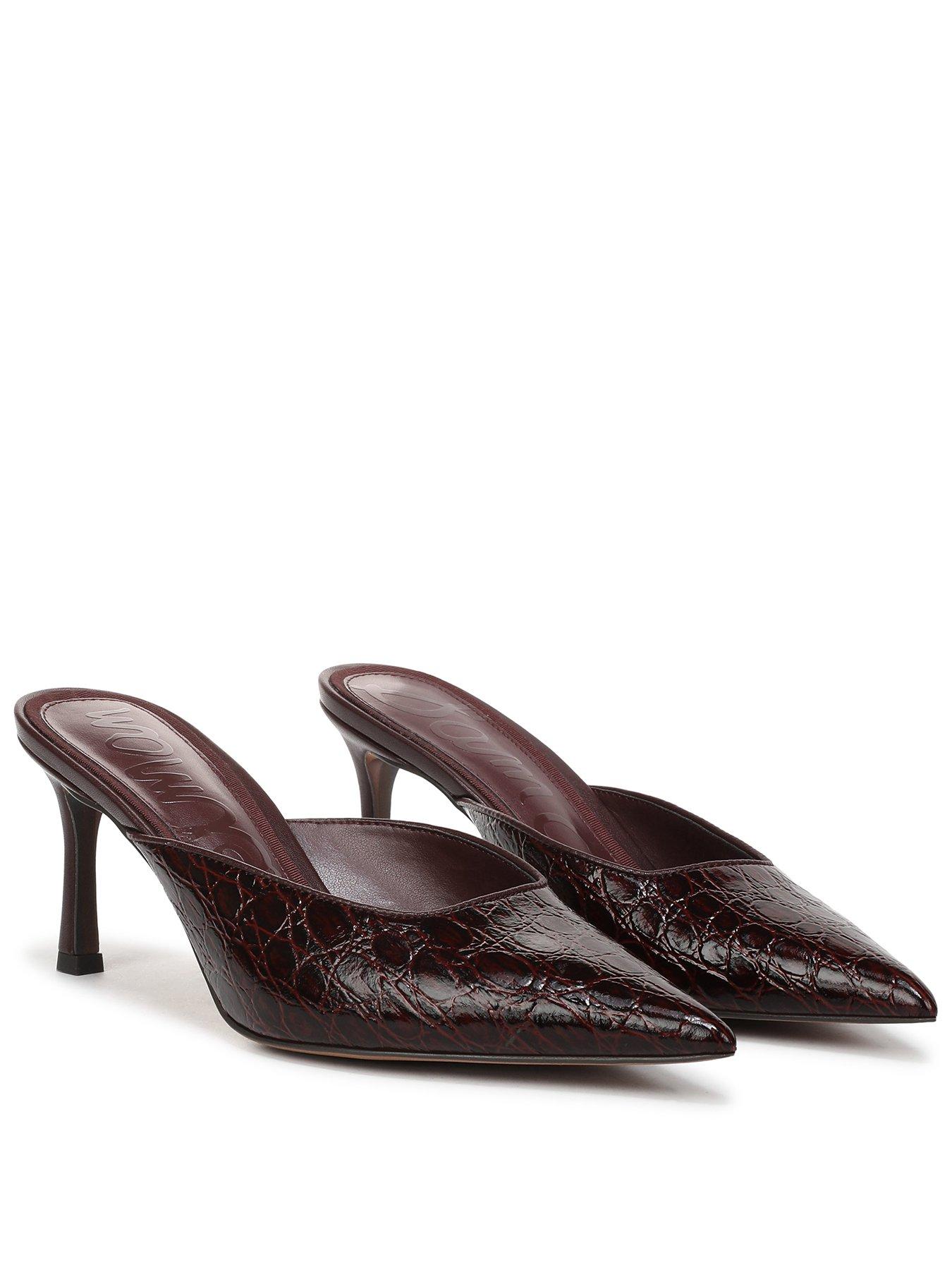SAM EDELMAN Margeaux Slip On Heel Mule - Red