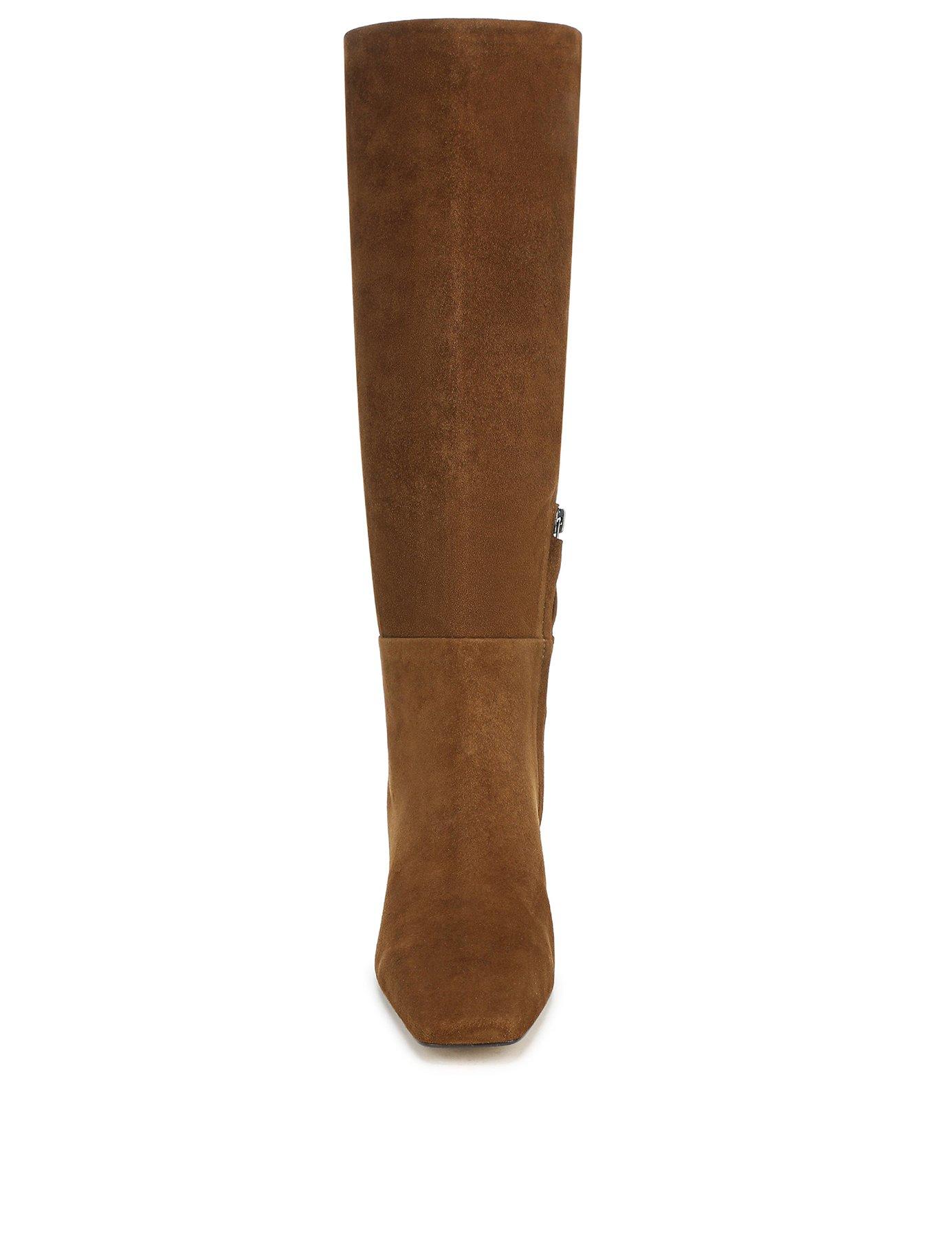 Image 3 of 7 of SAM EDELMAN Perla Knee High Kitten Heel Boot - Brown