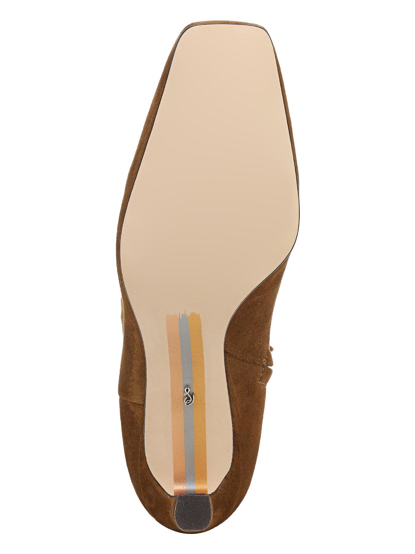 Image 6 of 7 of SAM EDELMAN Perla Knee High Kitten Heel Boot - Brown