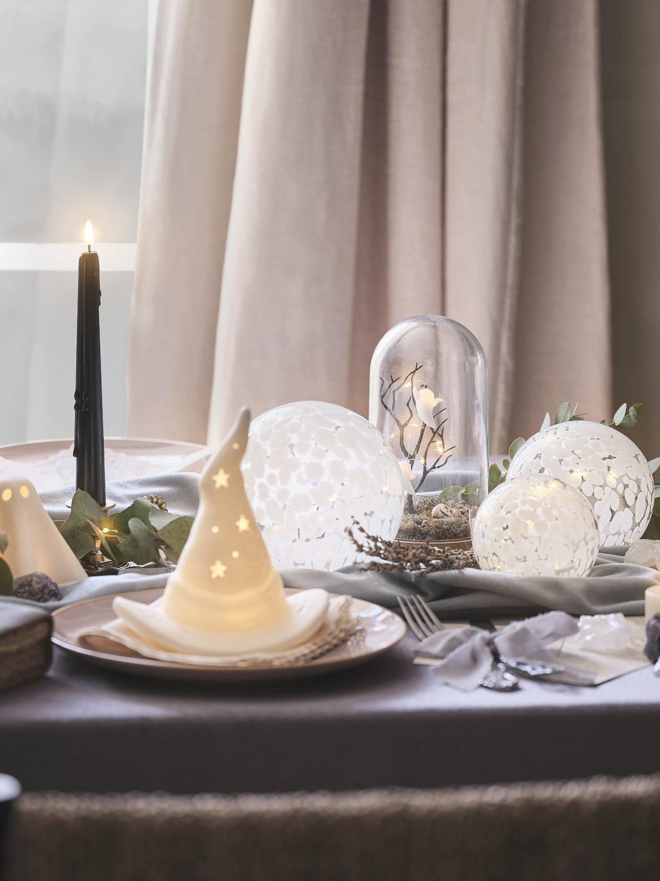 Image 3 of 6 of Lights4Fun Porcelain Witches Hat Pre Lit Decoration
