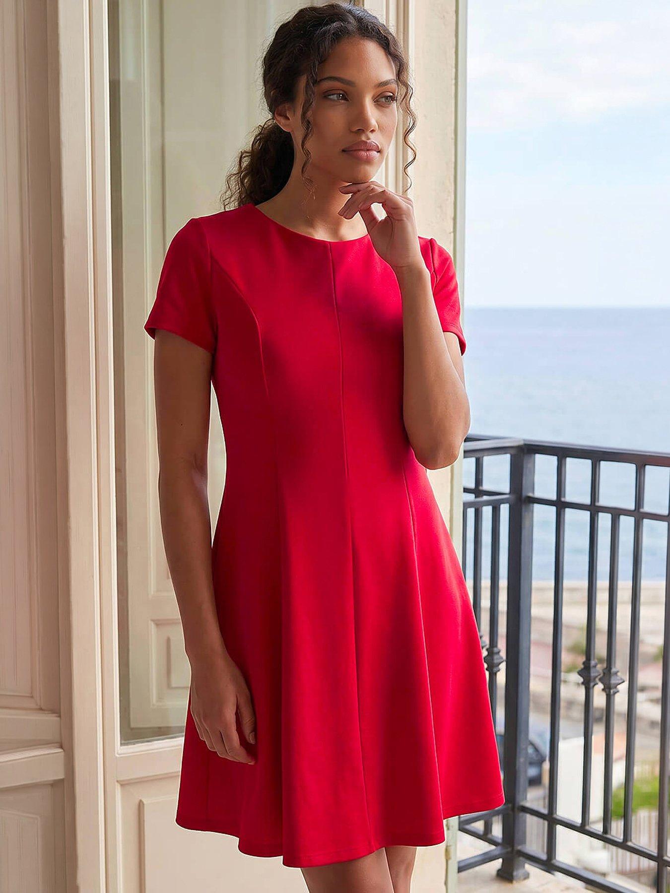 Image 1 of 4 of Roman Petite Ponte Dress