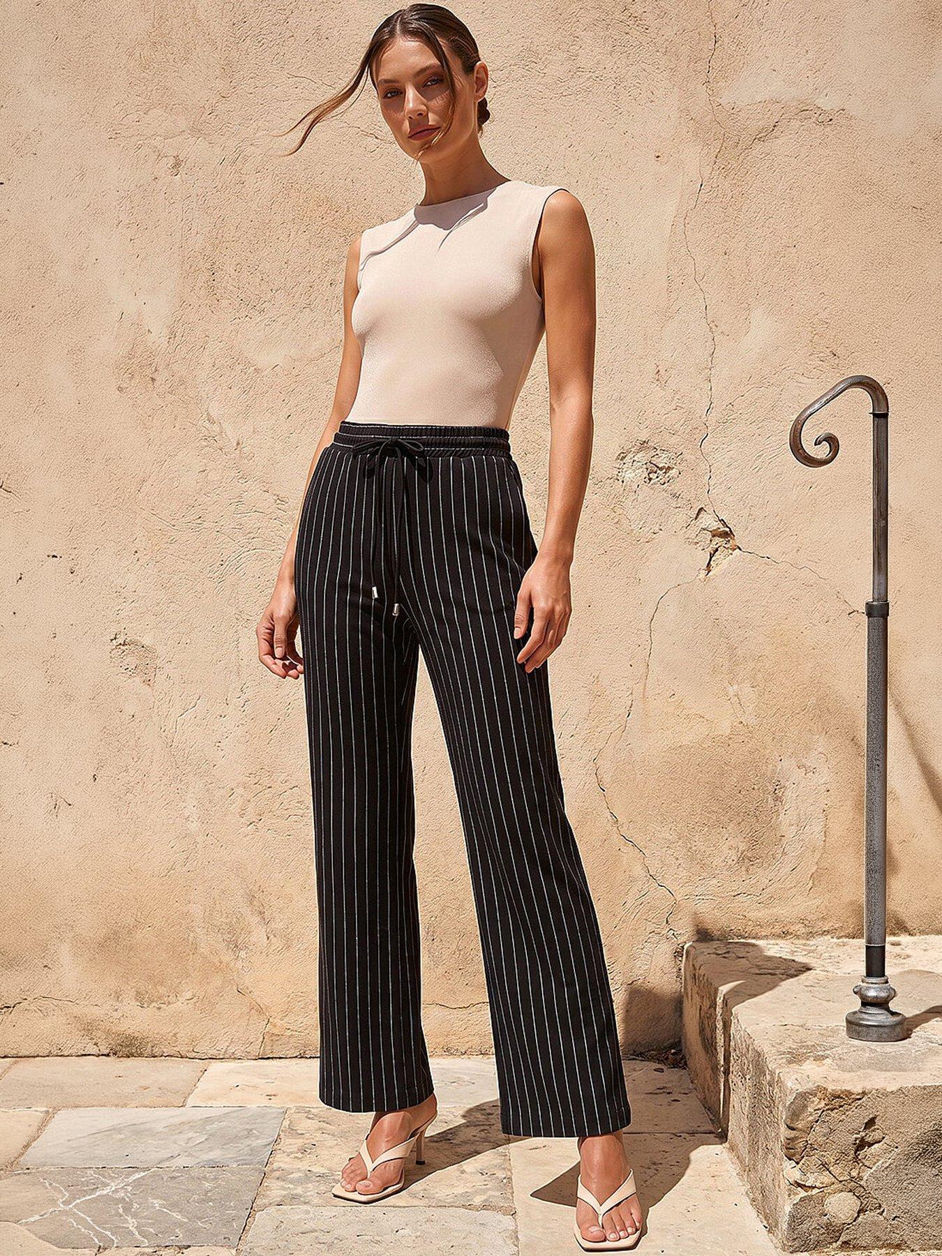 Roman Petite Stripe Trouser