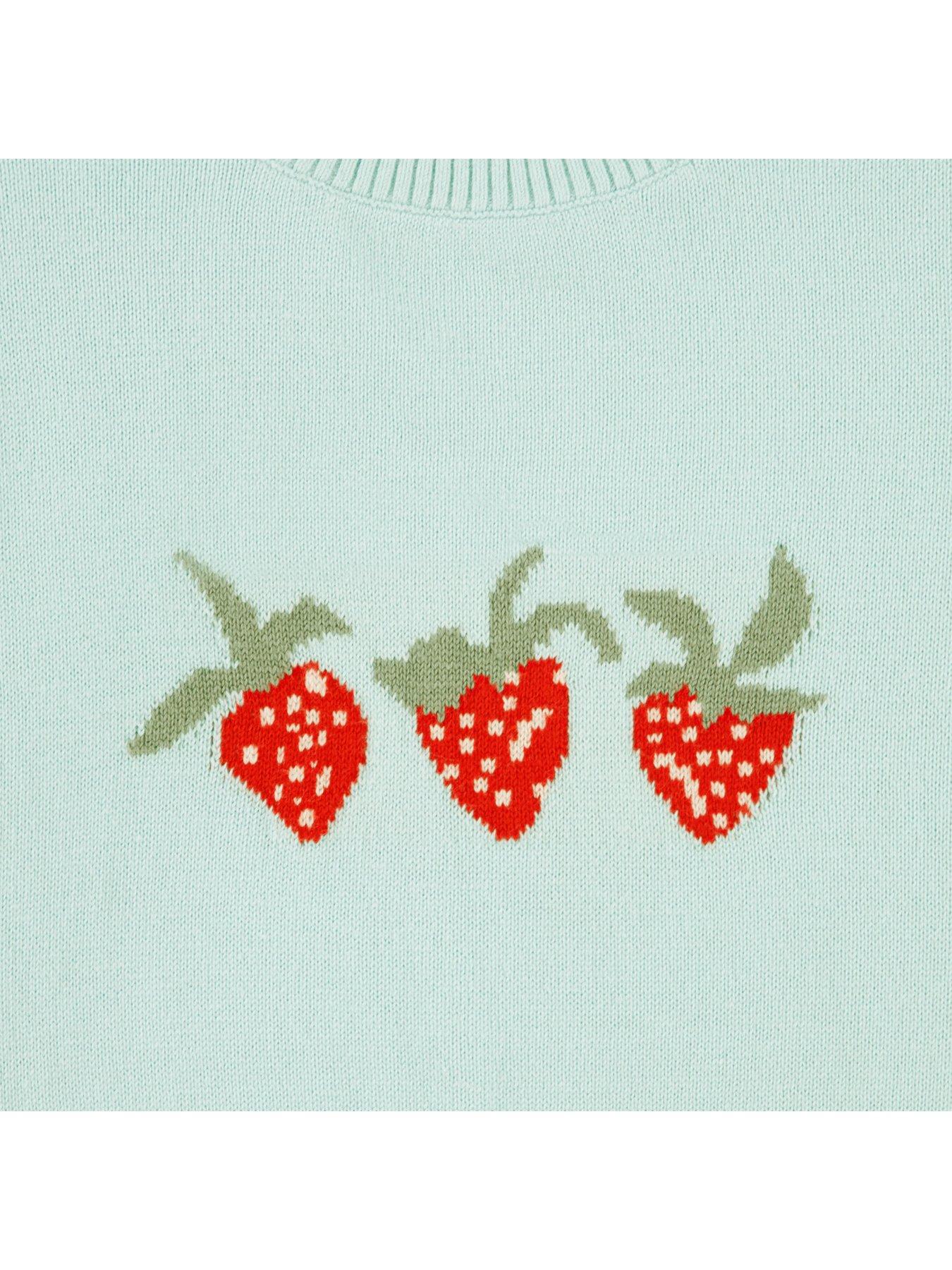 Image 3 of 3 of Abercrombie & Fitch Girls Intarsia Crew Sweater - Blue