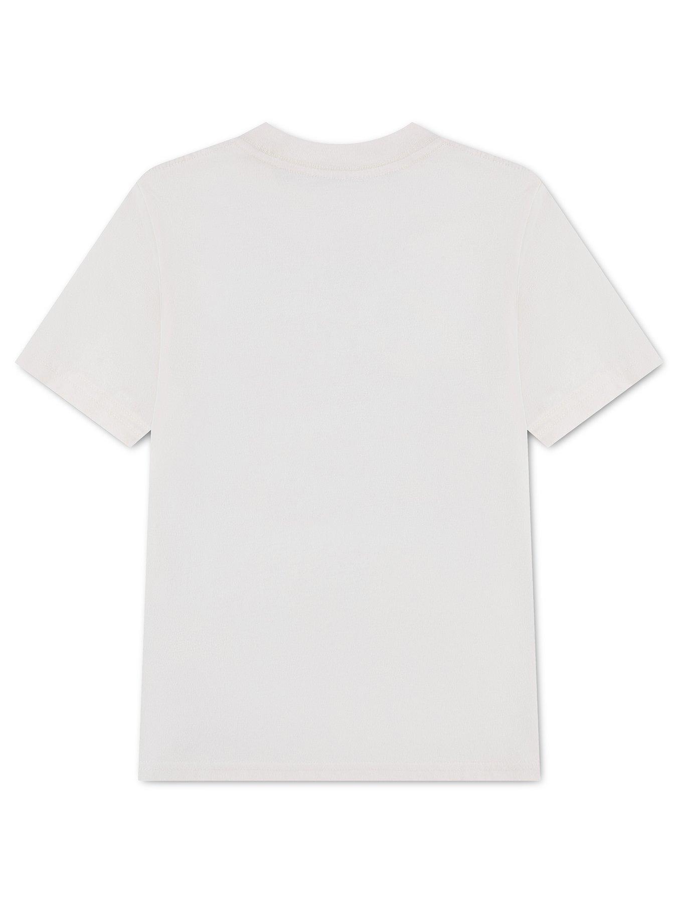 Image 2 of 3 of Abercrombie & Fitch Boys Moose Lockup Print Crew Neck T-Shirt - Cream