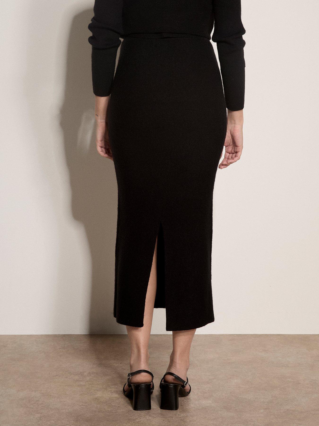 Image 2 of 4 of Apricot Apricot Knitted Pencil Skirt