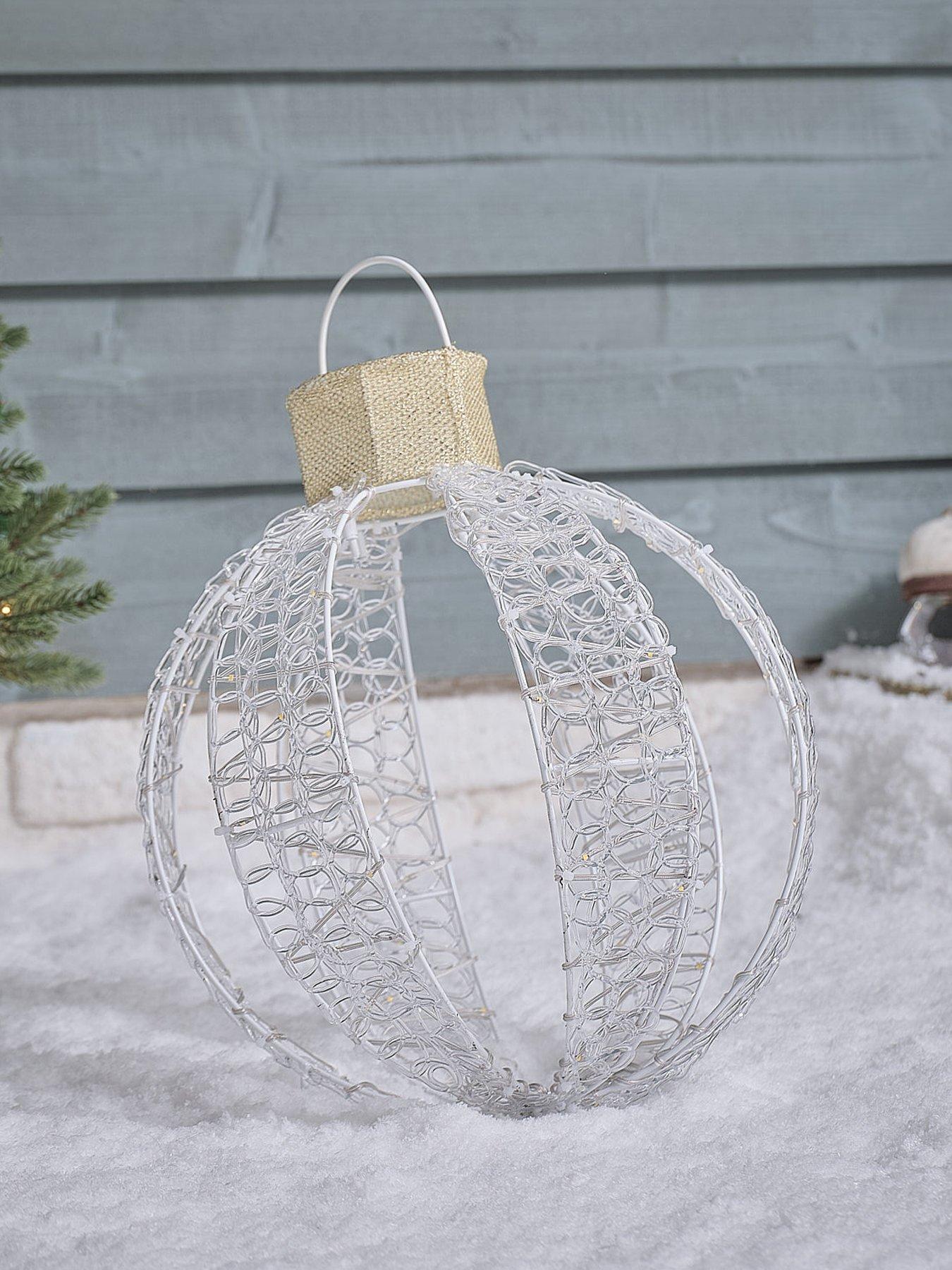 Image 2 of 2 of Lights4Fun 38.5cm Christmas Bauble Decoration 38.5cm