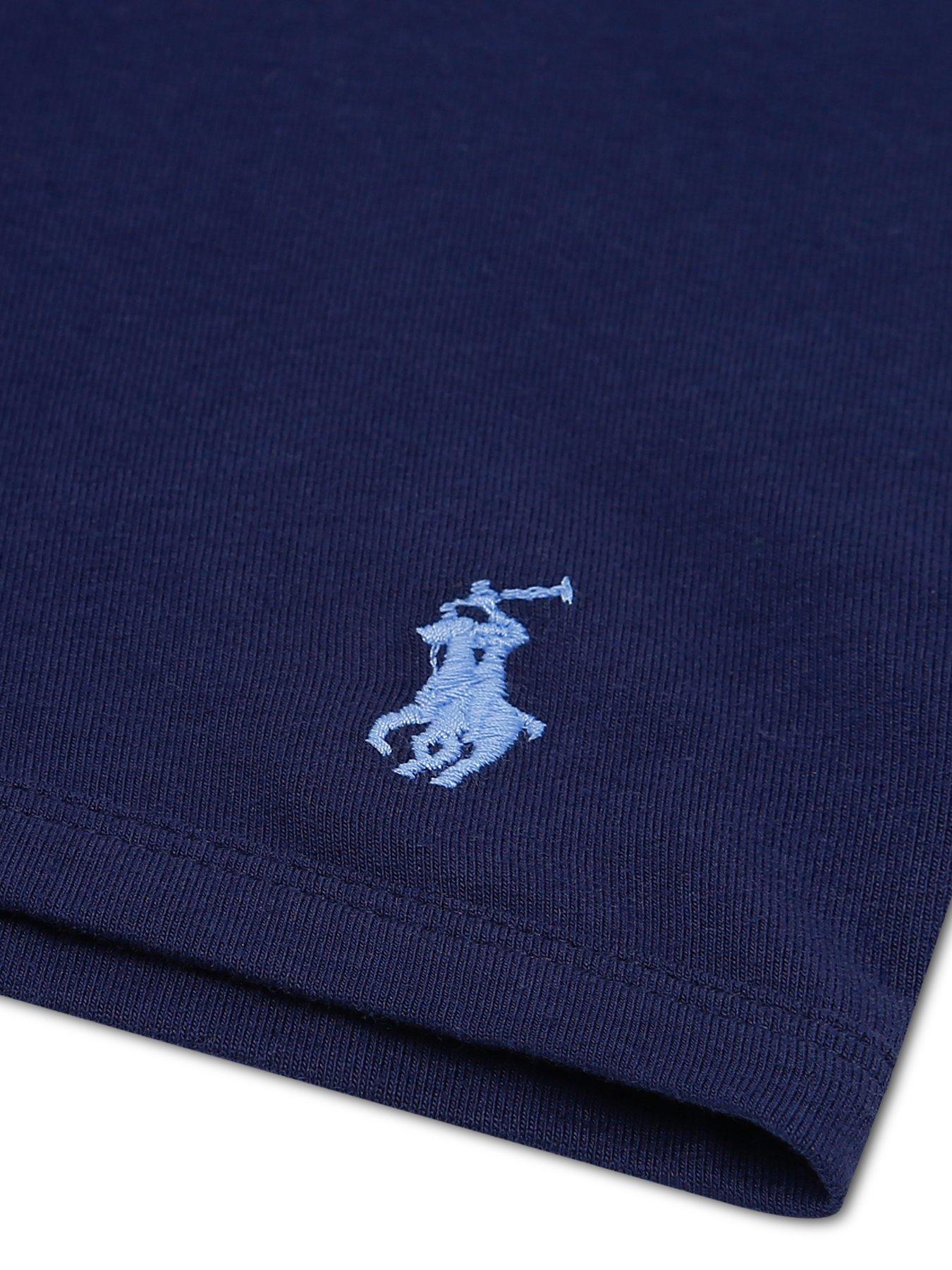 Image 3 of 4 of Polo Ralph Lauren Boys' 2 Pack Cotton Stretch Logo Boxers - Navy