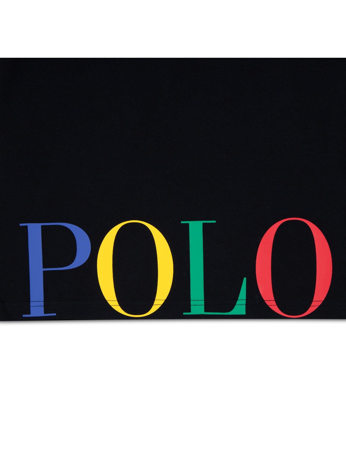 Image 4 of 4 of Polo Ralph Lauren Boys' Short Sleeve T-Shirt &amp; Shorts Pyjama Set - Black