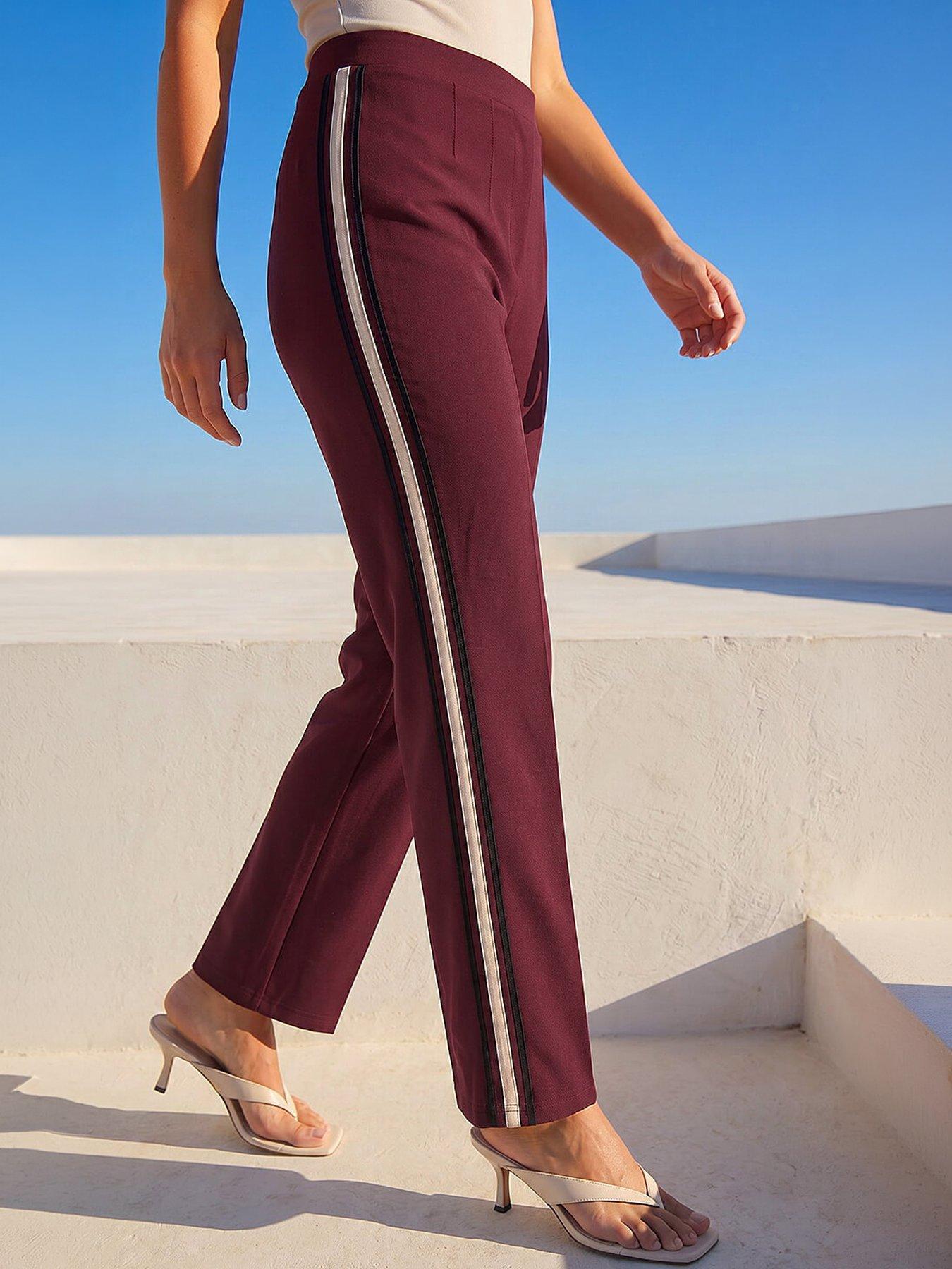 Image 4 of 4 of Roman Petite Side Stripe Trouser
