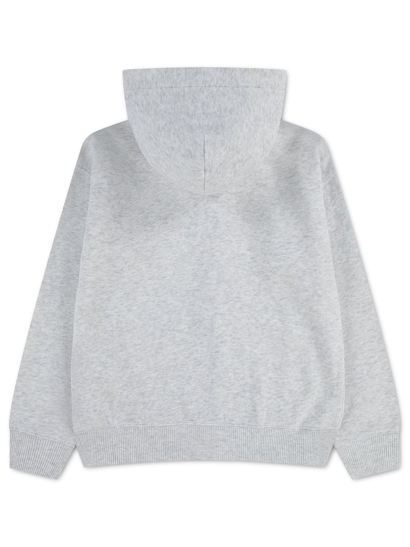 Image 2 of 3 of Abercrombie & Fitch Boys' Full Zip Logo Hoodie - Grey